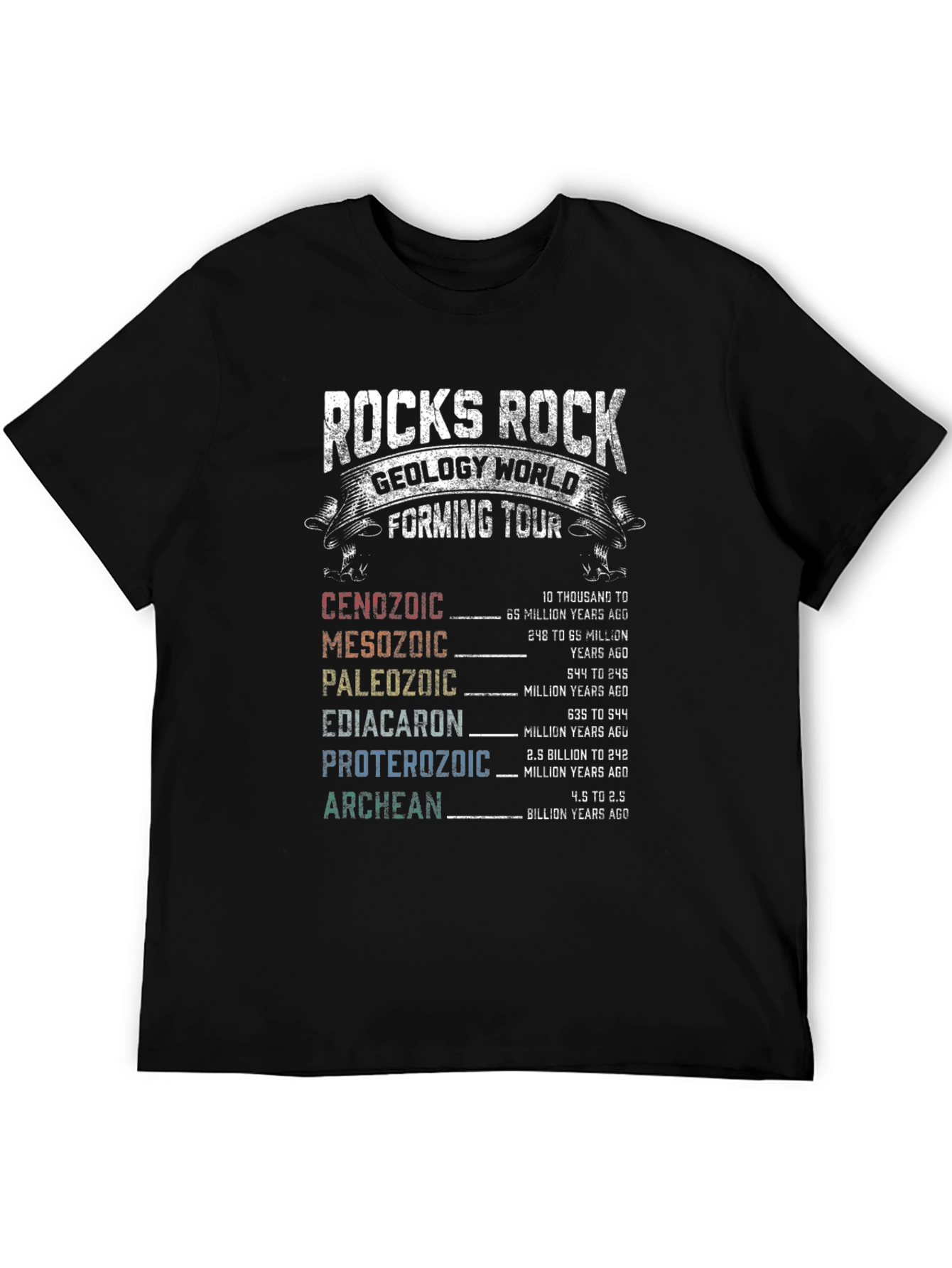 Rocks Rock Geology World Forming Tour T-Shirt