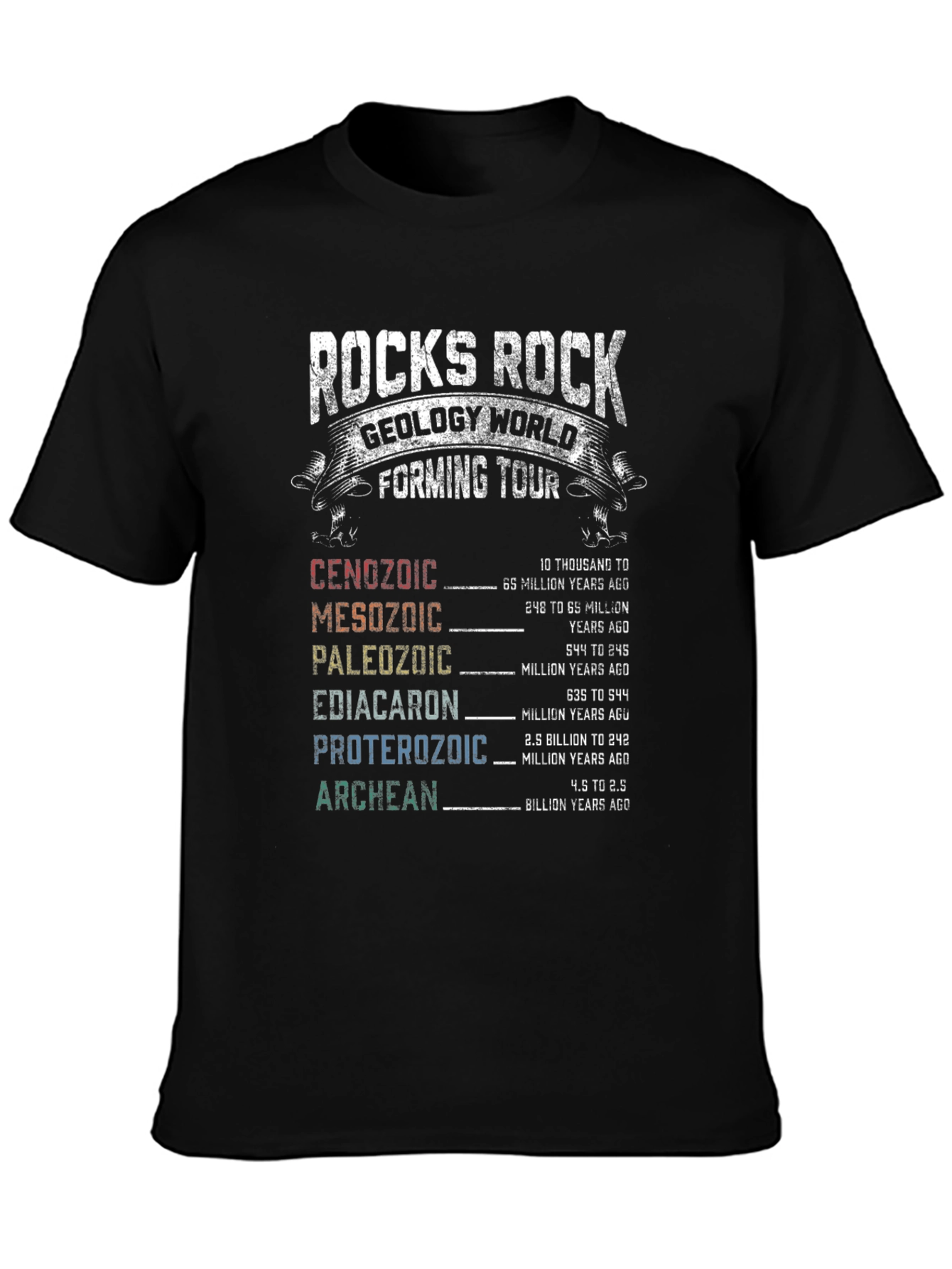Rocks Rock Geology World Forming Tour T-Shirt