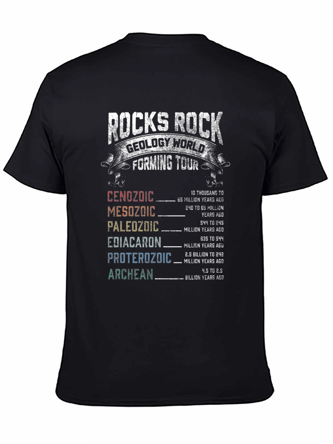 Rocks Rock Geology World Forming Tour T-Shirt