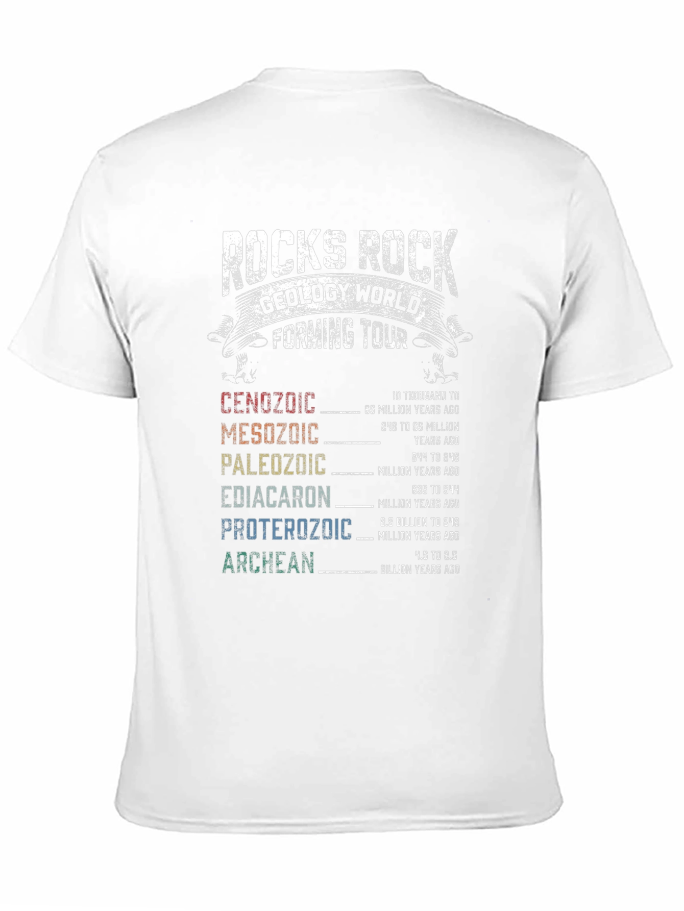 Rocks Rock Geology World Forming Tour T-Shirt