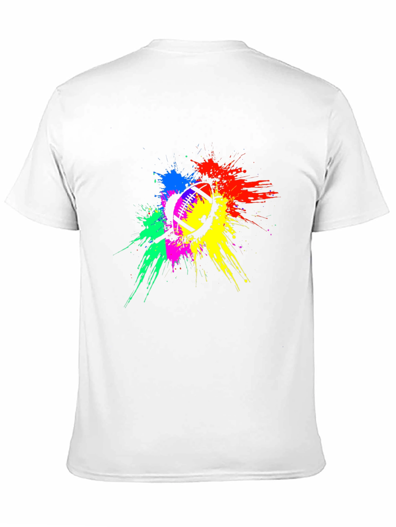 Colorful Football Splatter T-Shirt