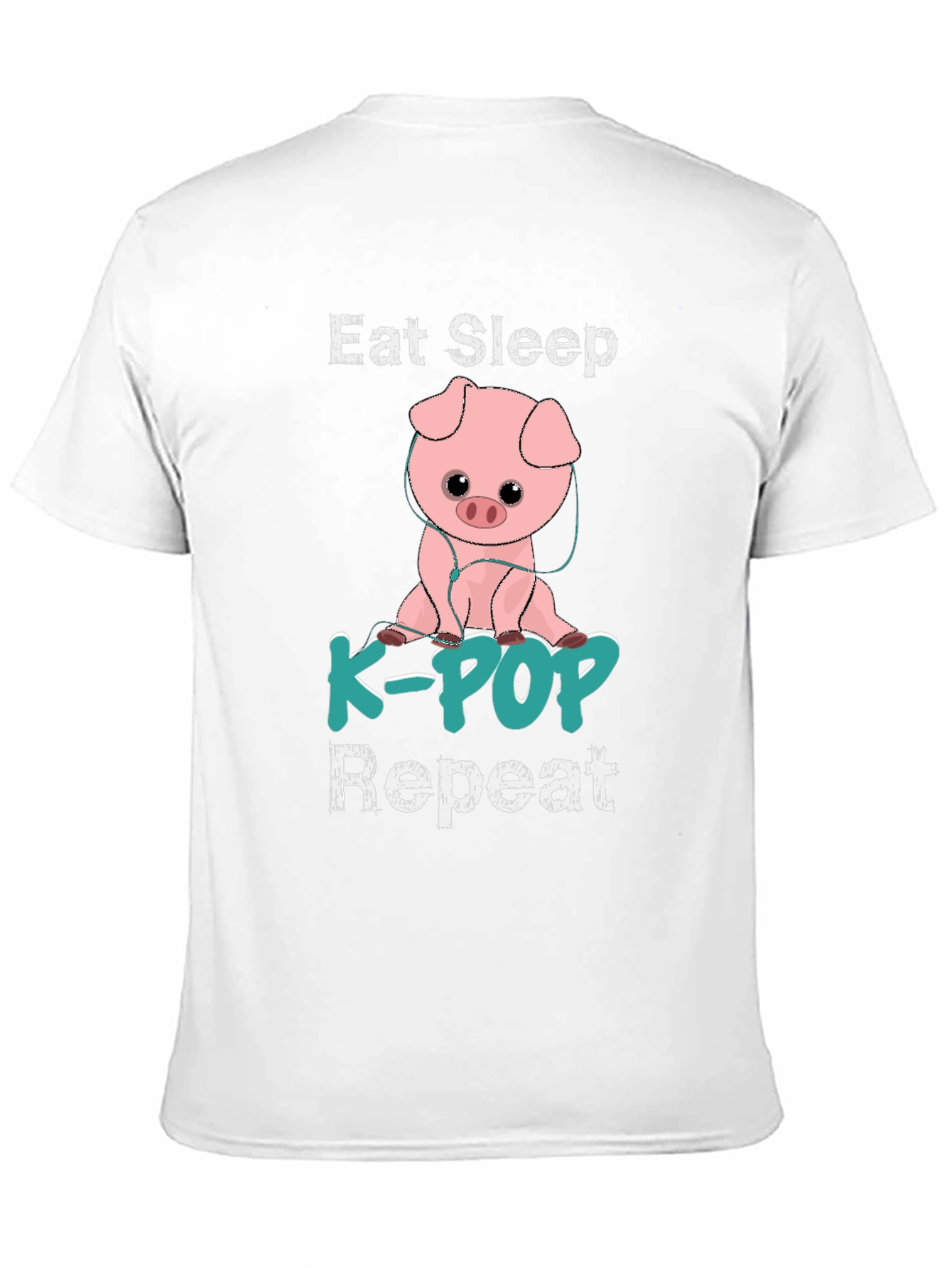 Eat Sleep K-POP Repeat Pig T-Shirt