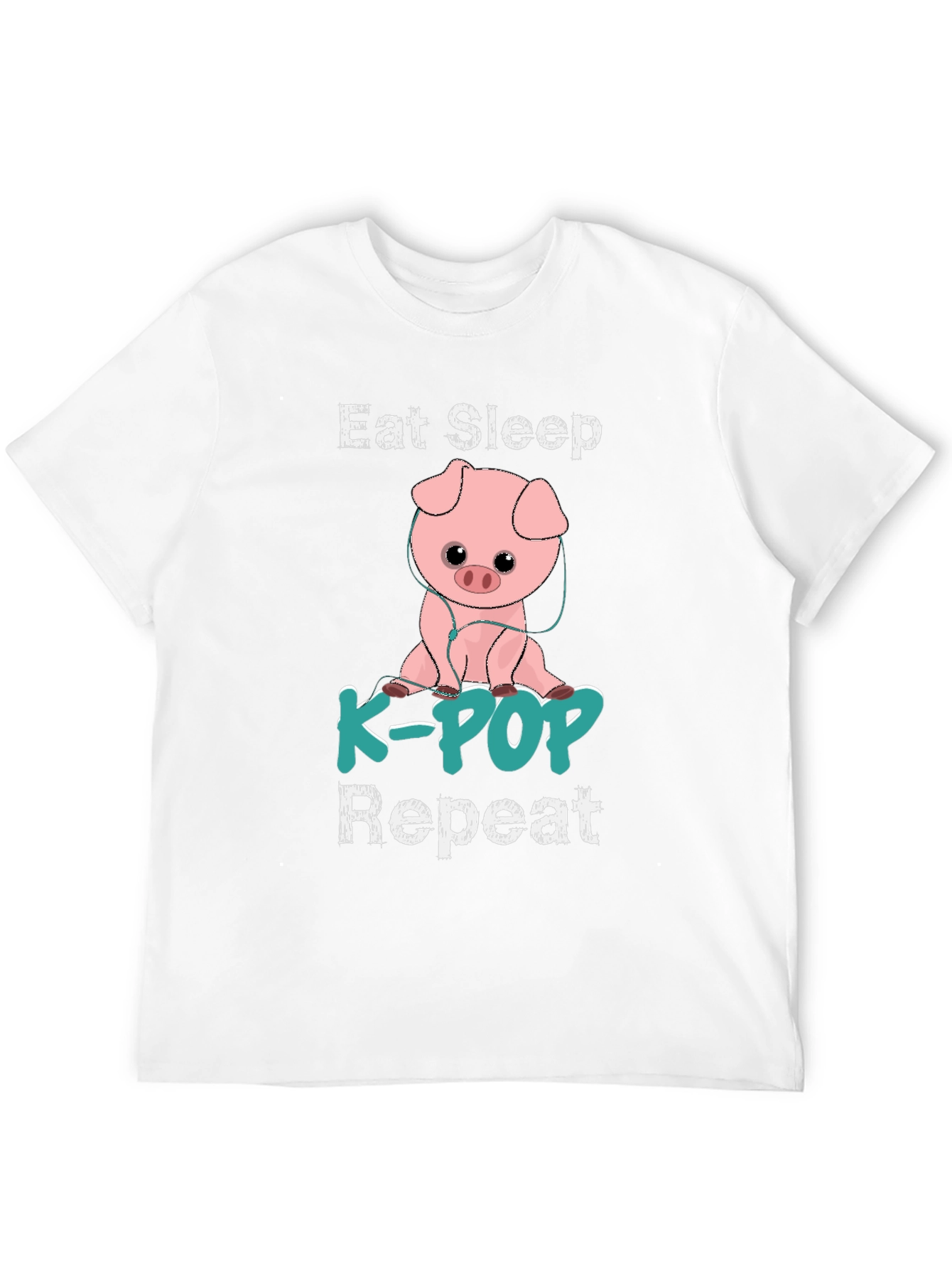 Eat Sleep K-POP Repeat Pig T-Shirt