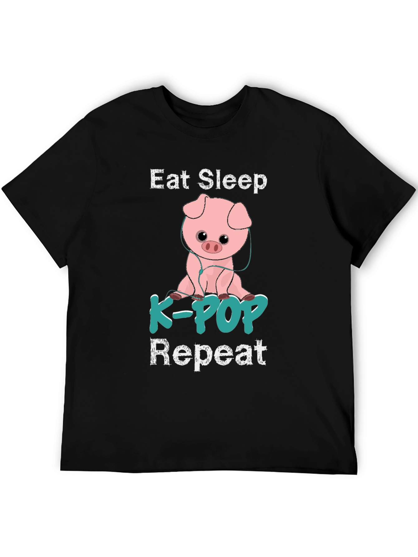 Eat Sleep K-POP Repeat Pig T-Shirt