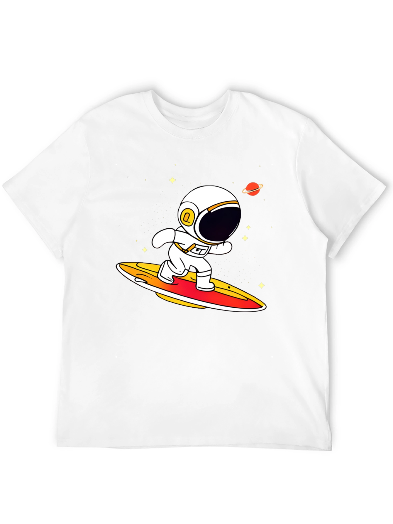 Astronaut Surfing T-Shirt - Space Graphic Tee