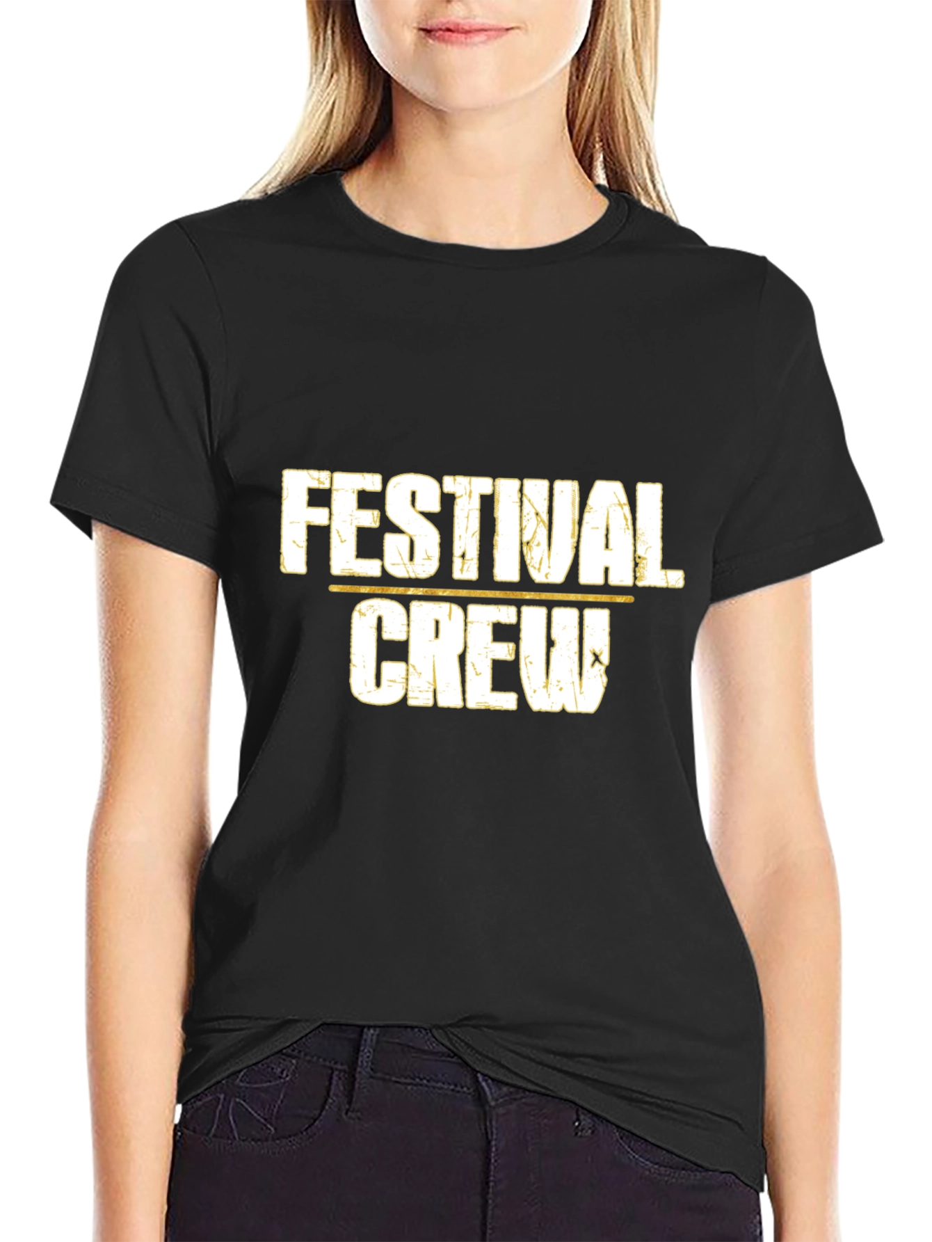 Festival Crew Graphic Print T-Shirt