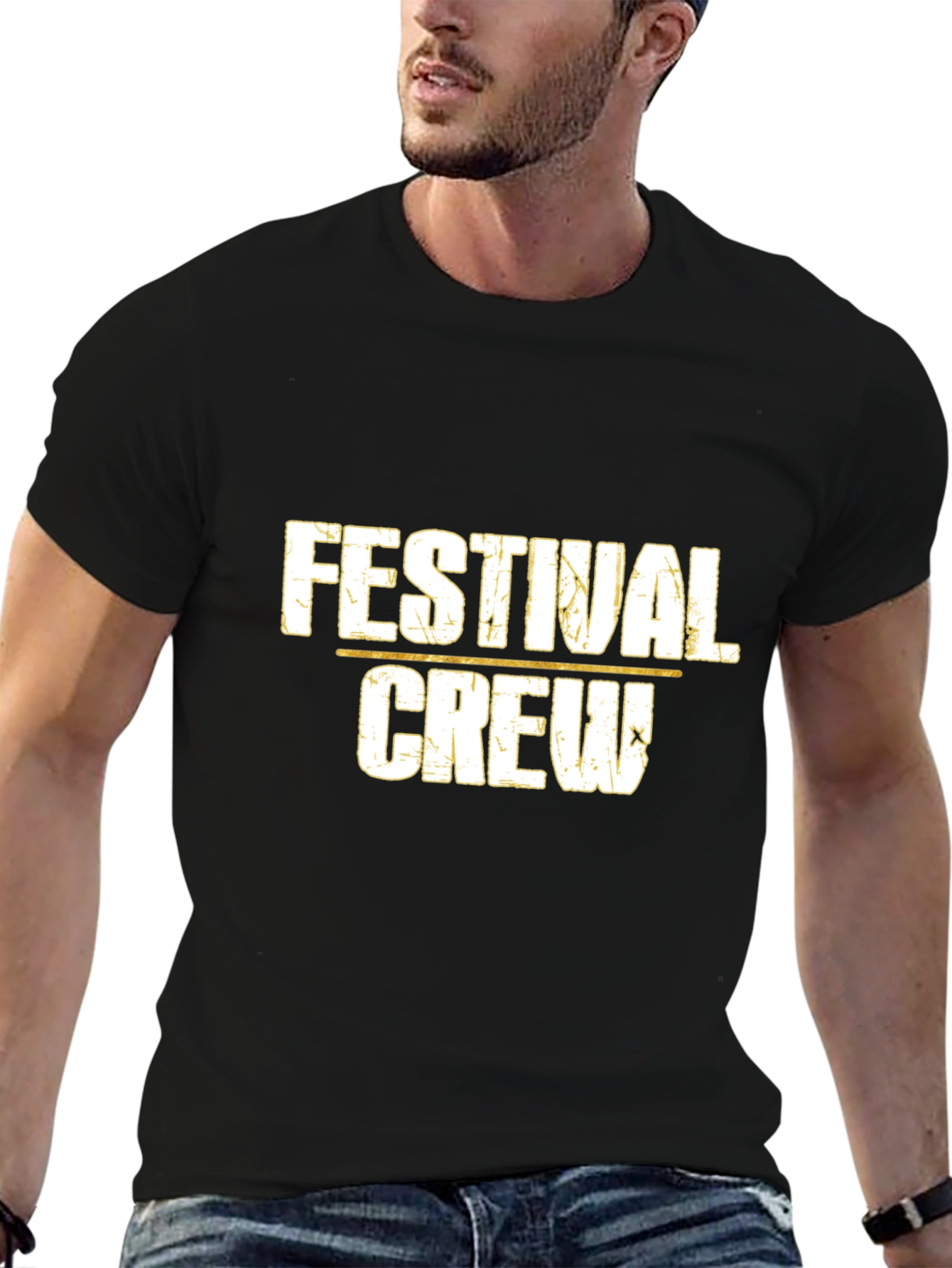 Festival Crew Graphic Print T-Shirt