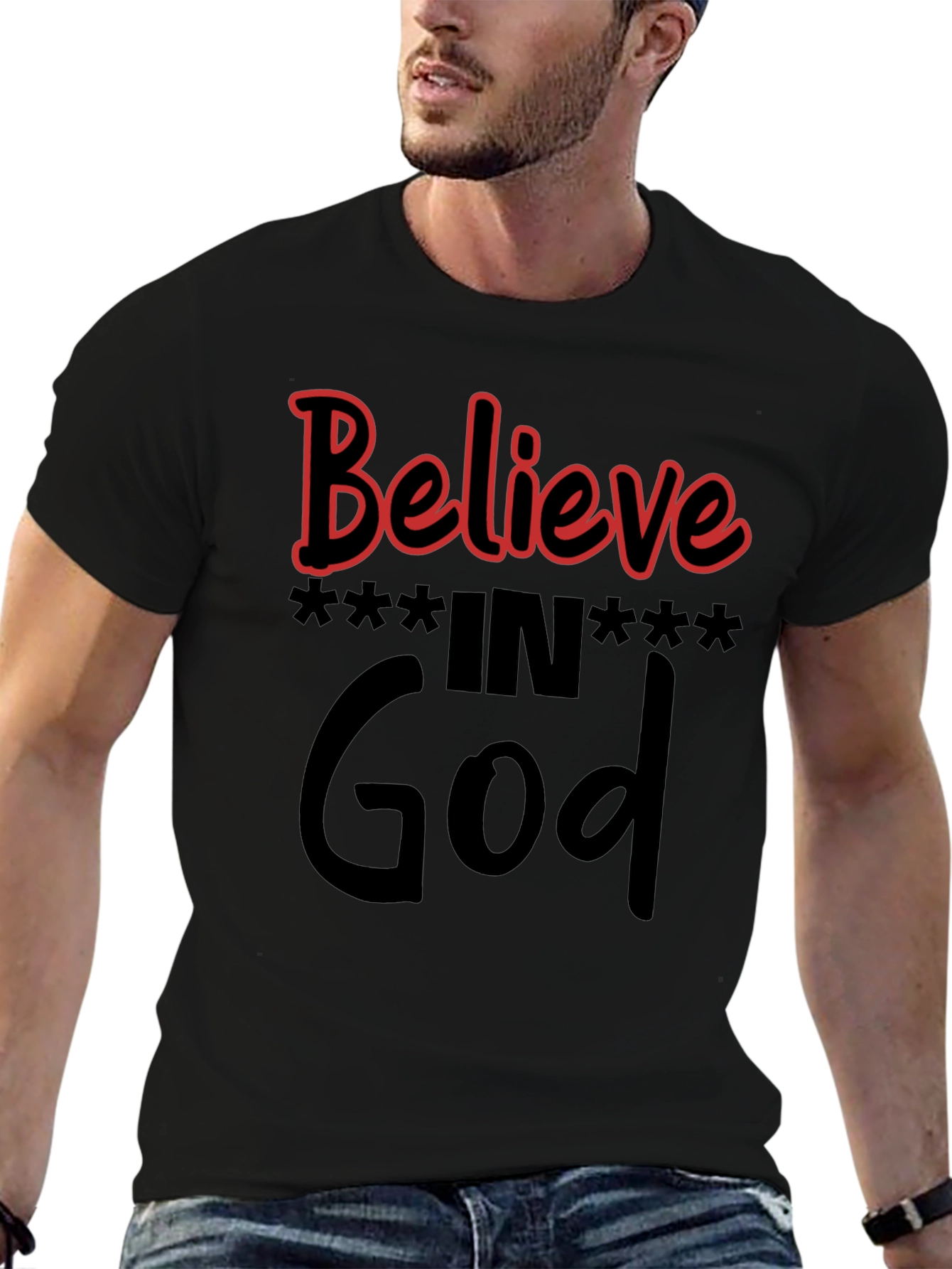 Believe in God Black T-Shirt