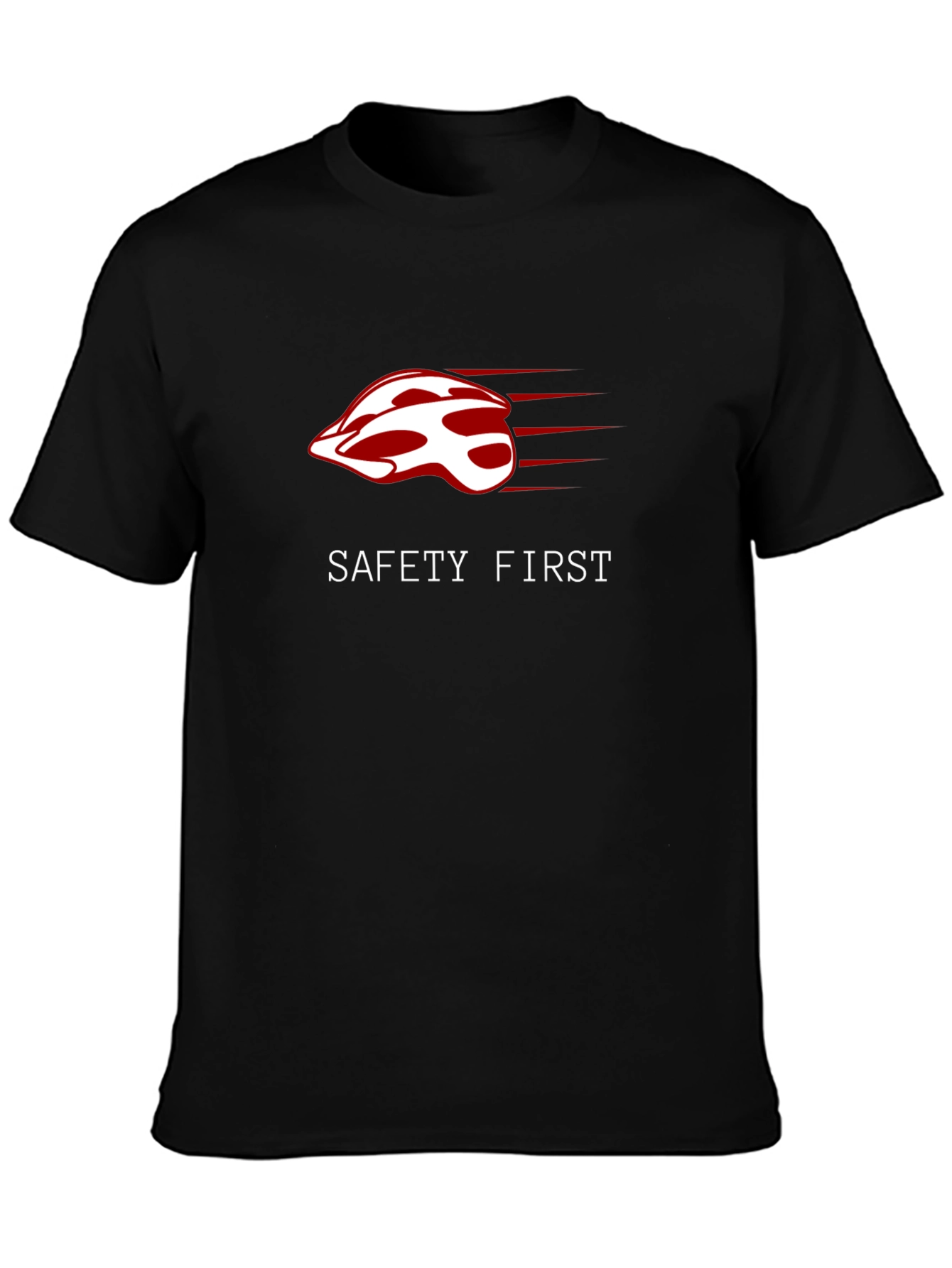 Safety First Helmet Graphic Tee - Ride Safe!