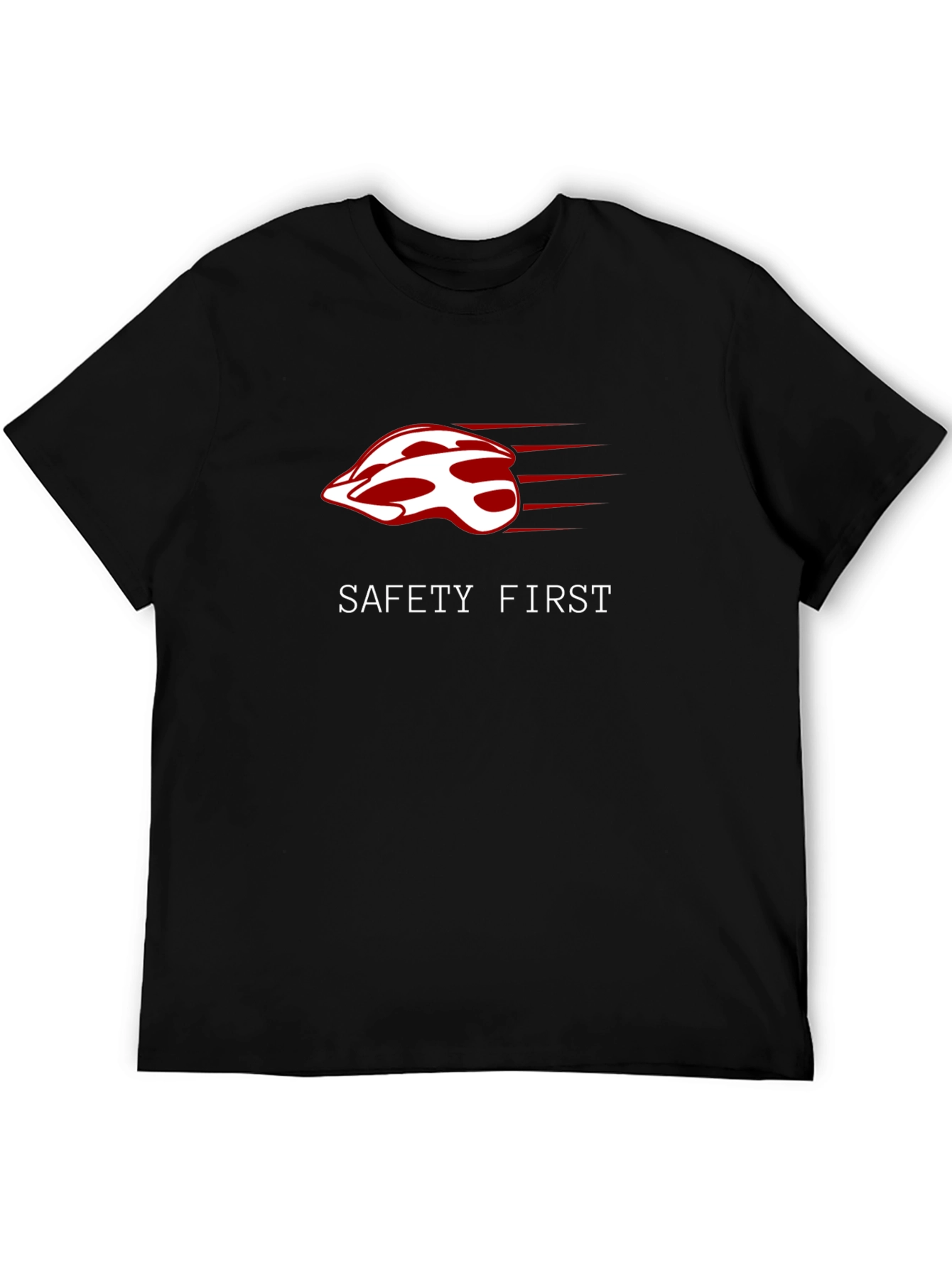 Safety First Helmet Graphic Tee - Ride Safe!