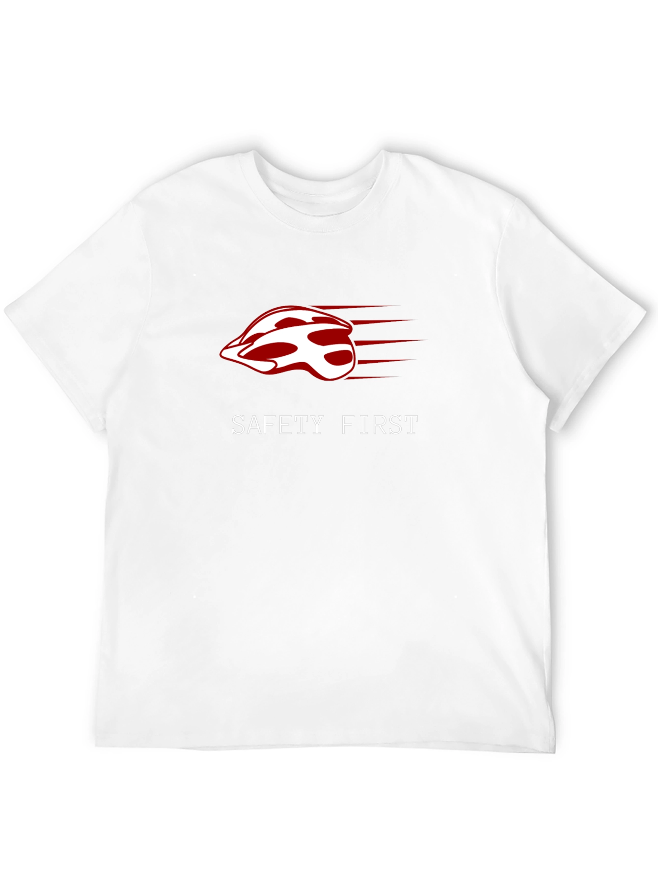 Safety First Helmet Graphic Tee - Ride Safe!
