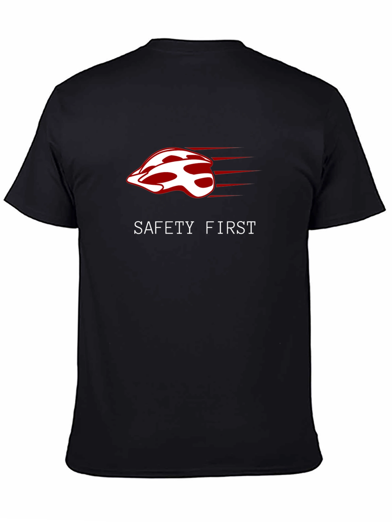 Safety First Helmet Graphic Tee - Ride Safe!