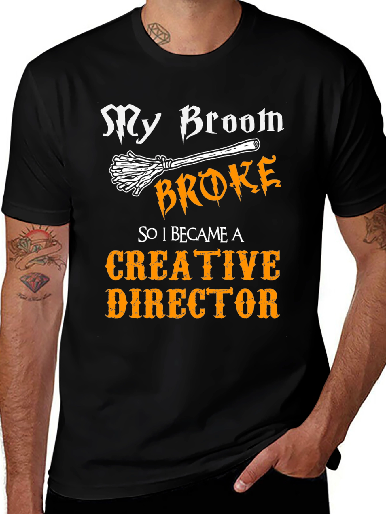 My Broom Broke Creative Director Funny T-Shirt