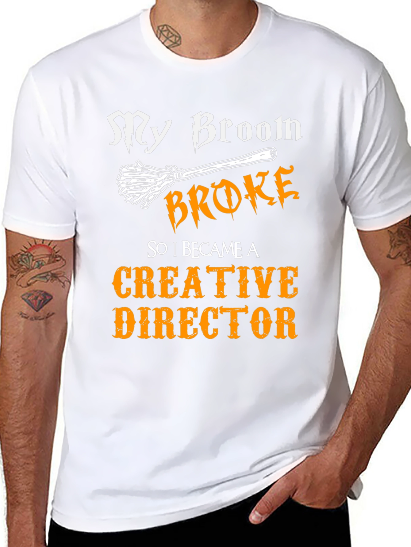 My Broom Broke Creative Director Funny T-Shirt