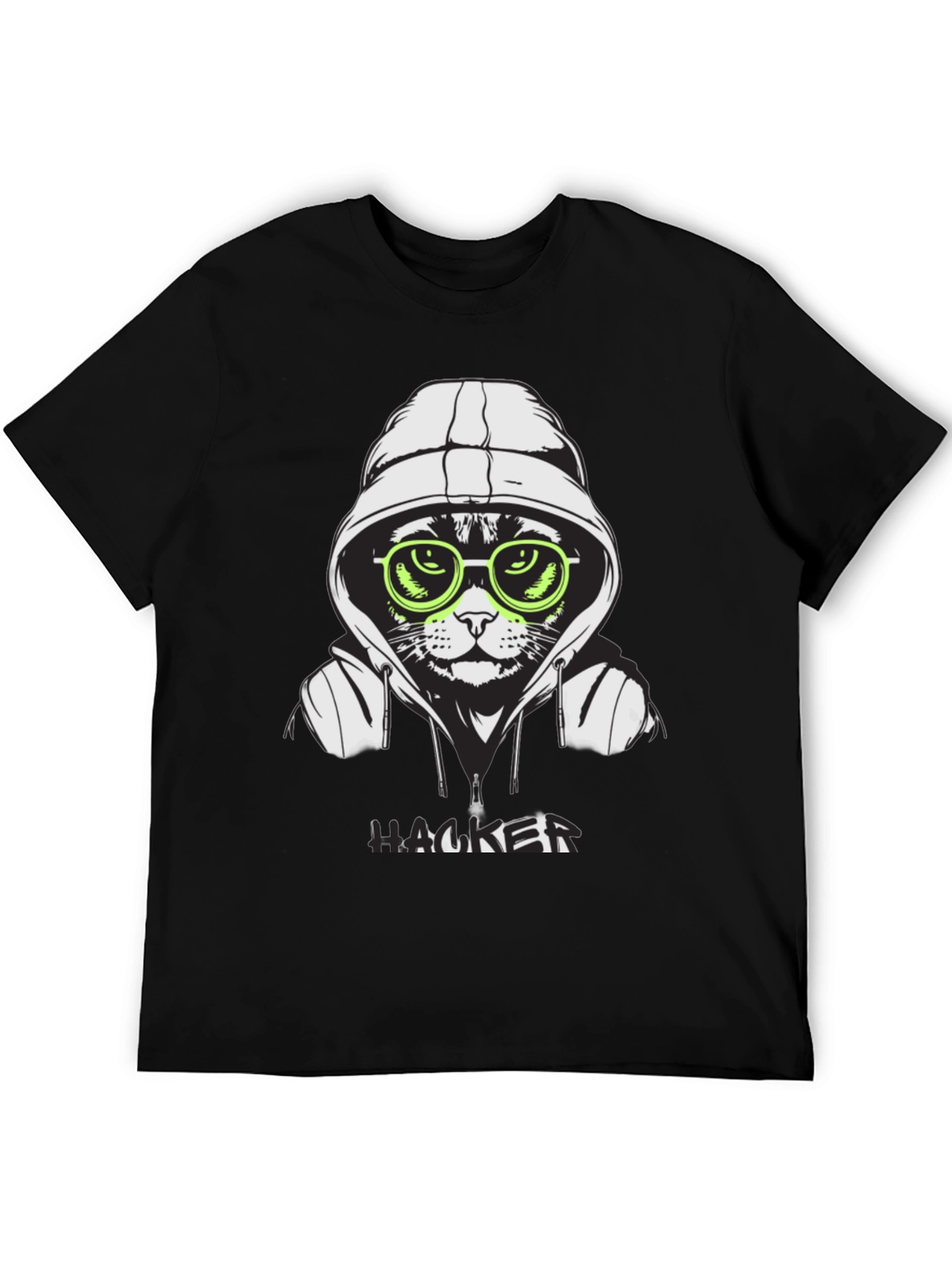 Hacker Cat T-Shirt - Cool Graphic Tee