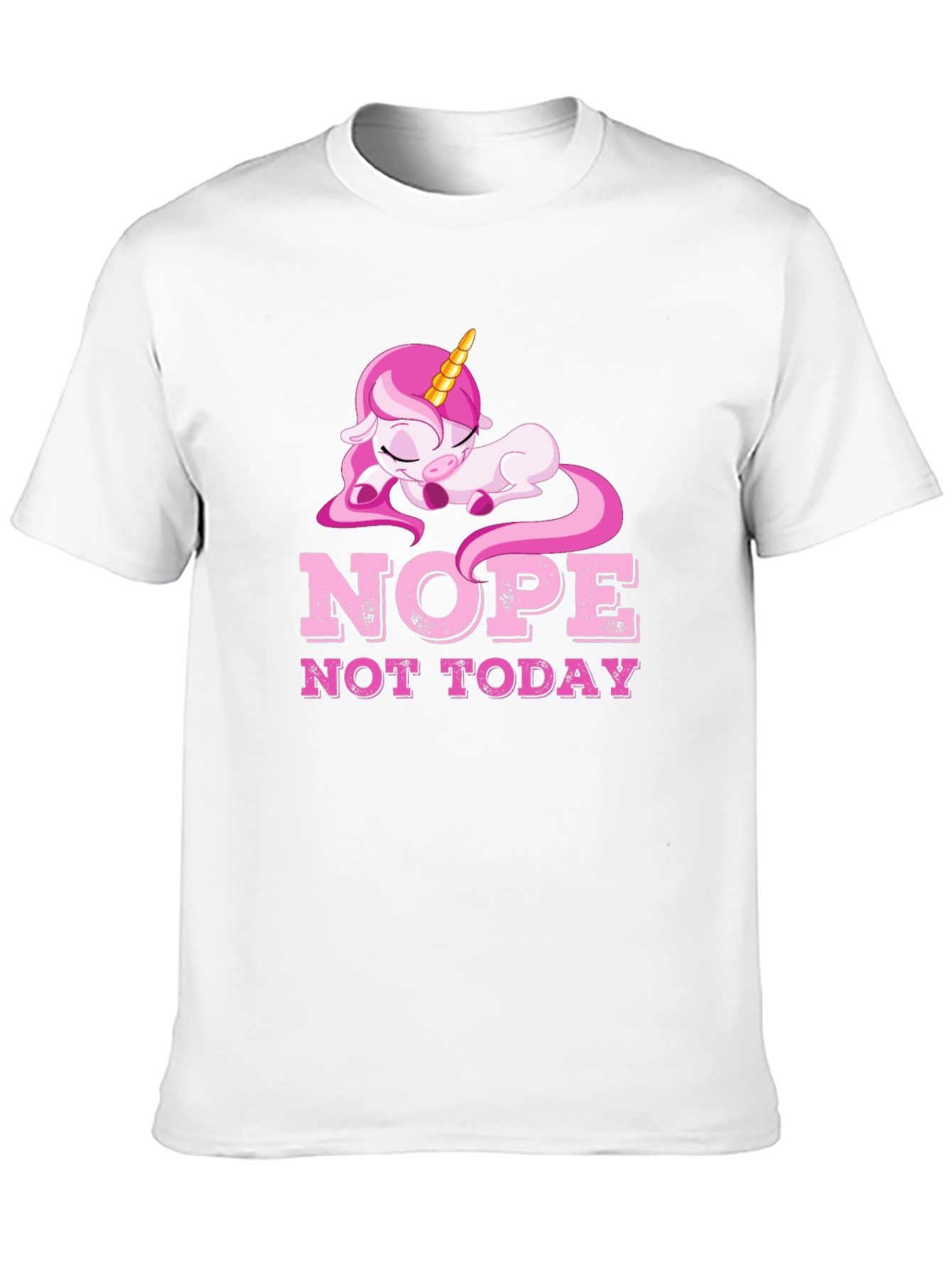 Nope Not Today Unicorn Graphic Tee