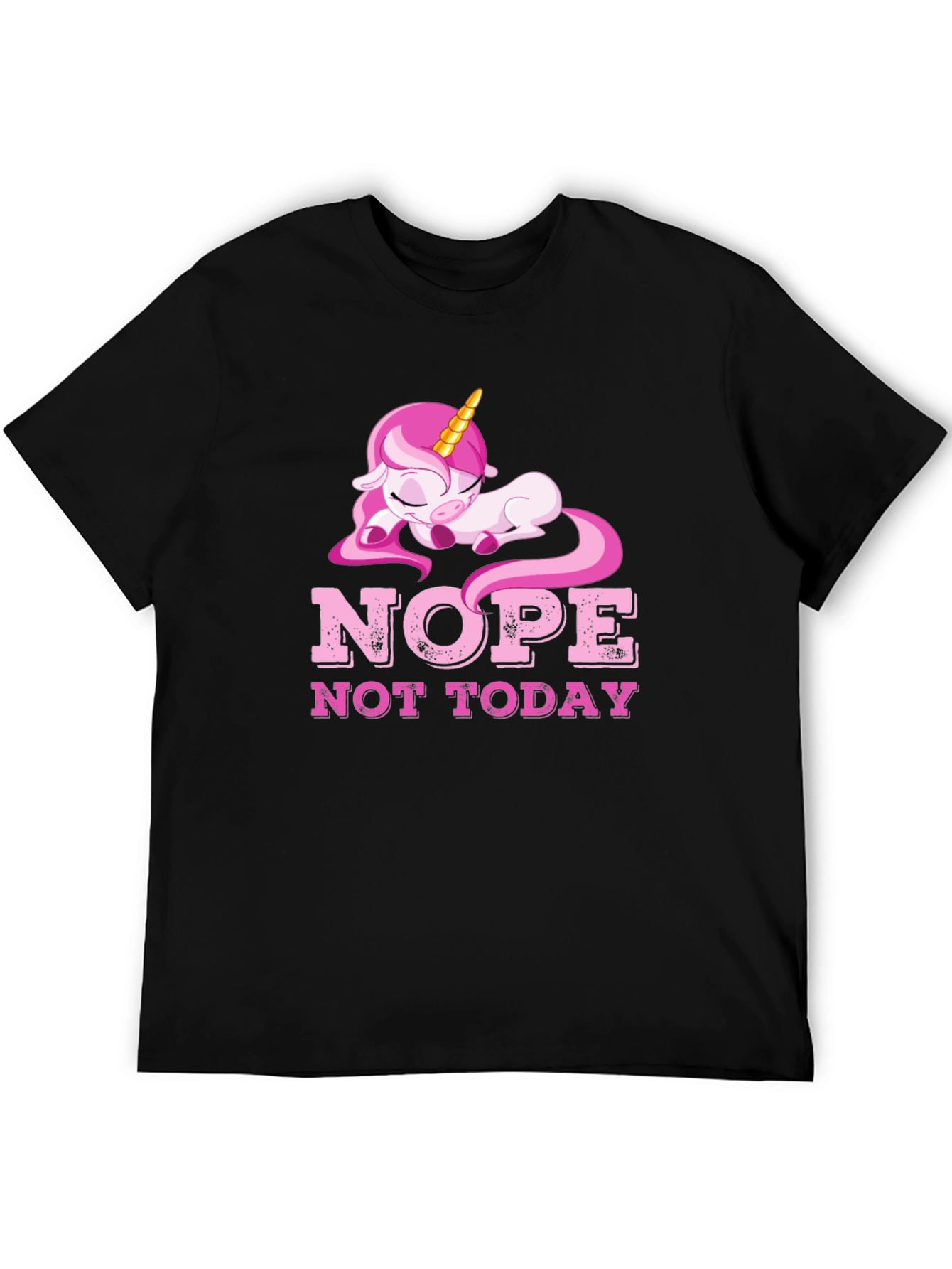 Nope Not Today Unicorn Graphic Tee