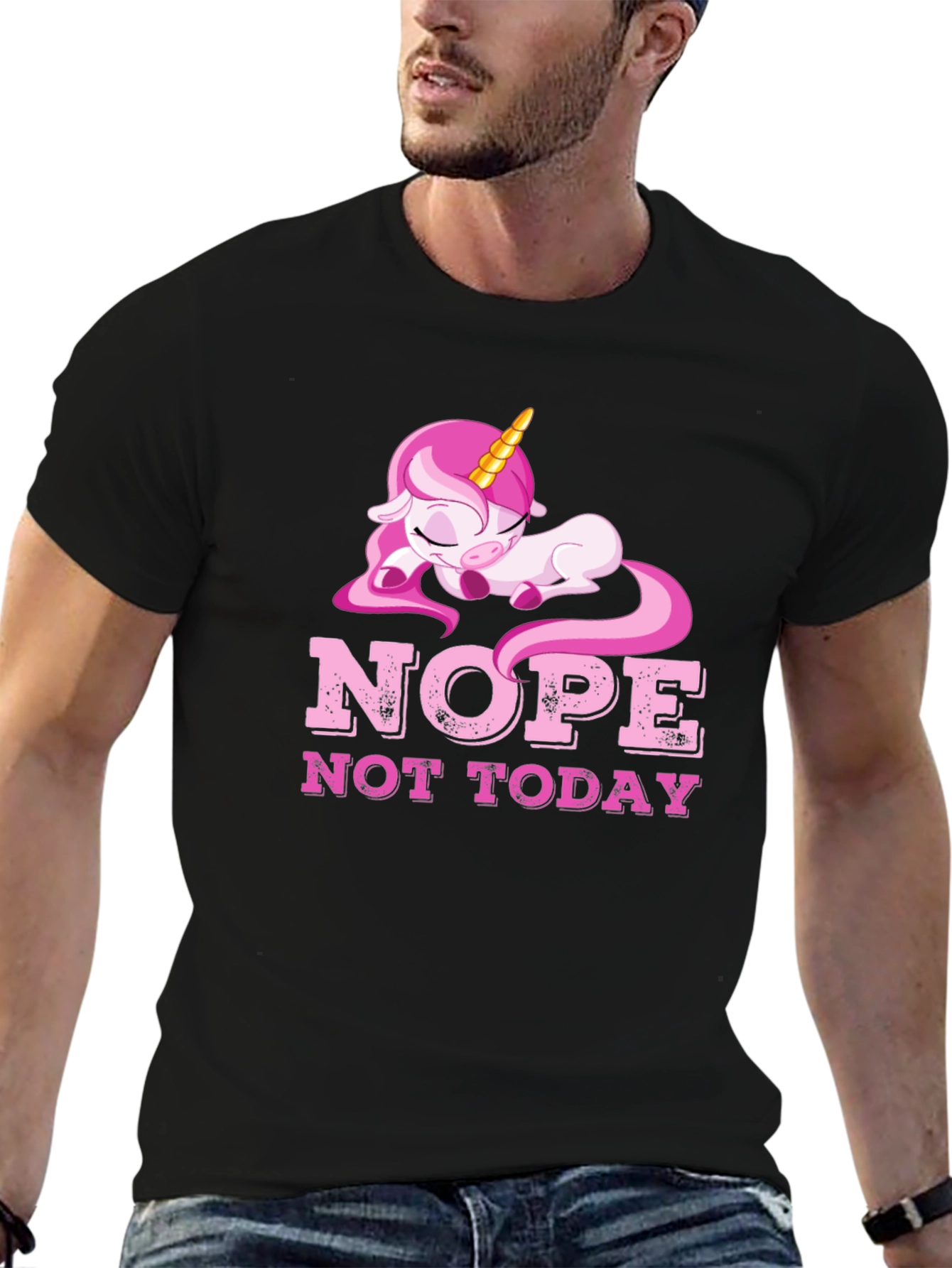 Nope Not Today Unicorn Graphic Tee