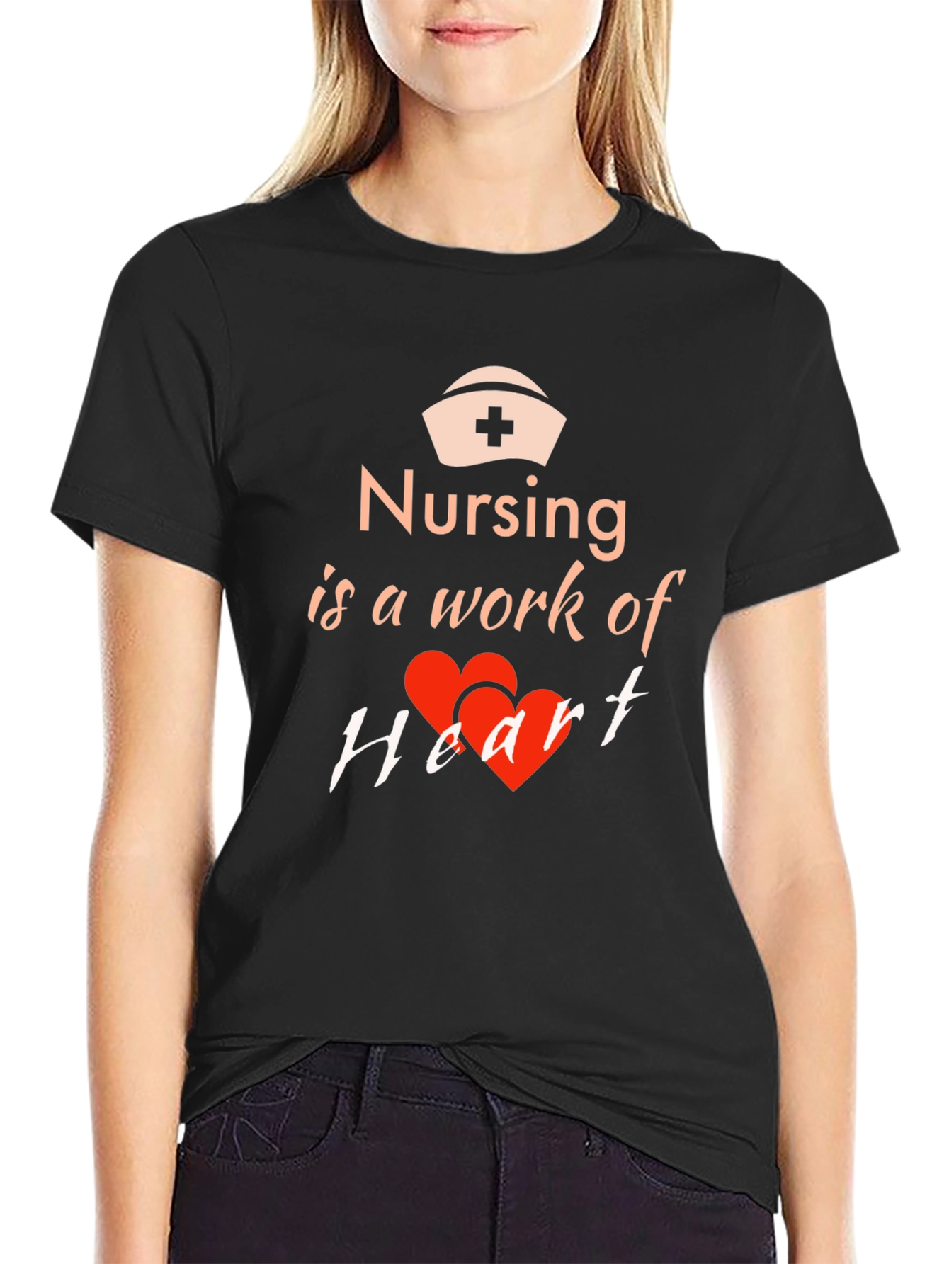 Nursing Is a Work of Heart T-Shirt