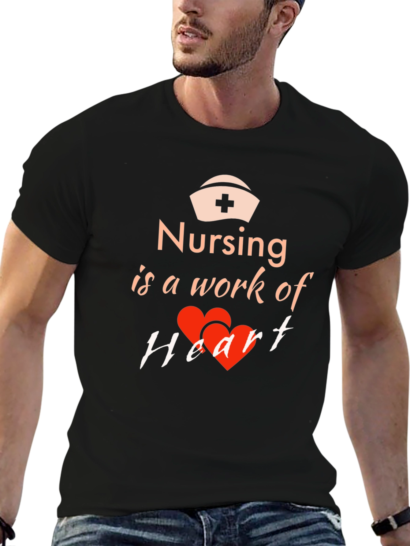 Nursing Is a Work of Heart T-Shirt
