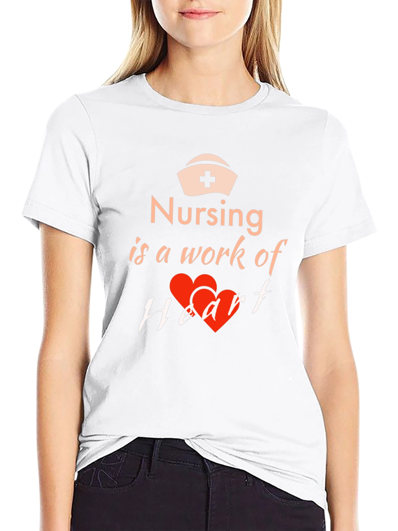 Nursing Is a Work of Heart T-Shirt