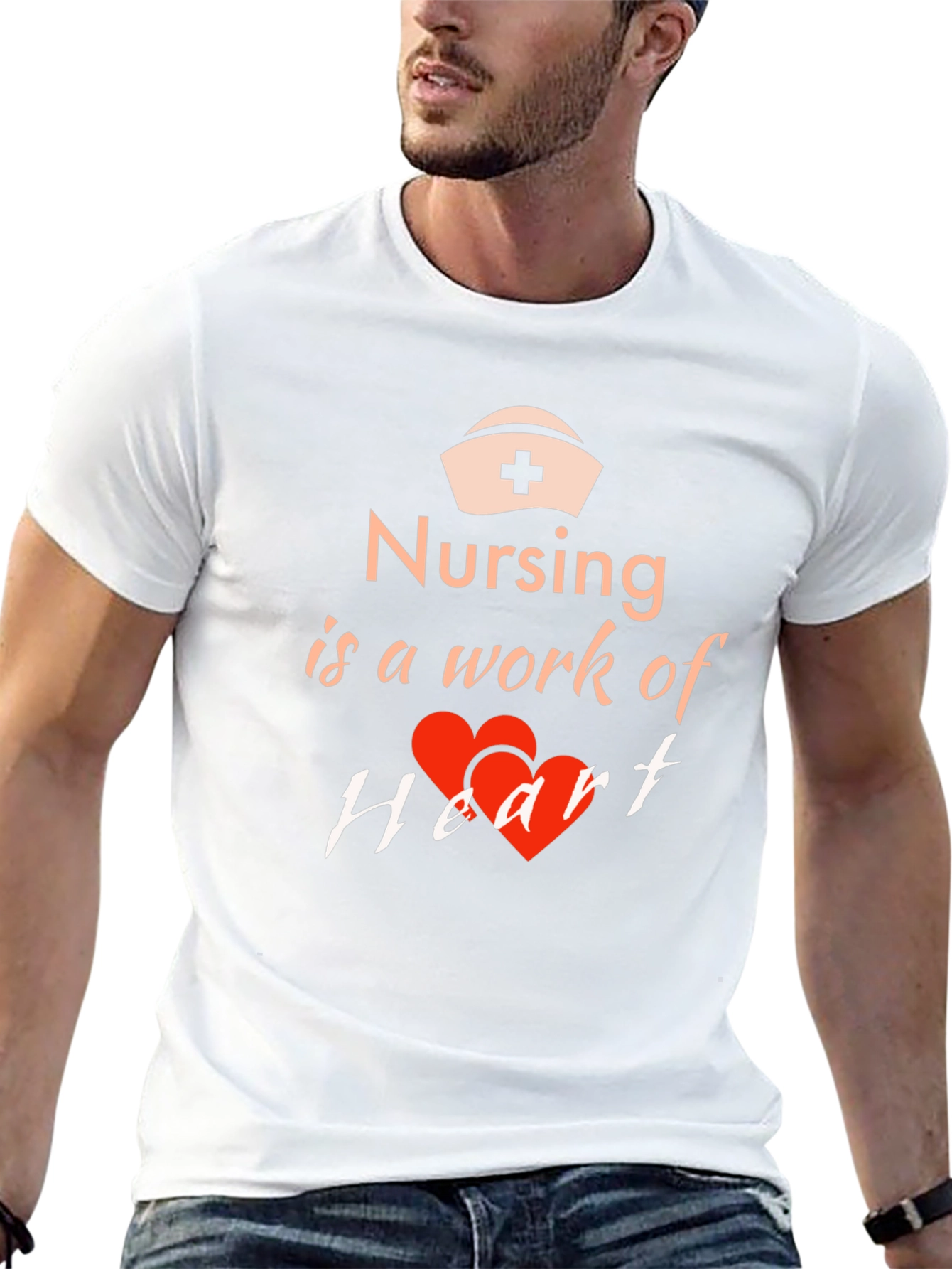 Nursing Is a Work of Heart T-Shirt