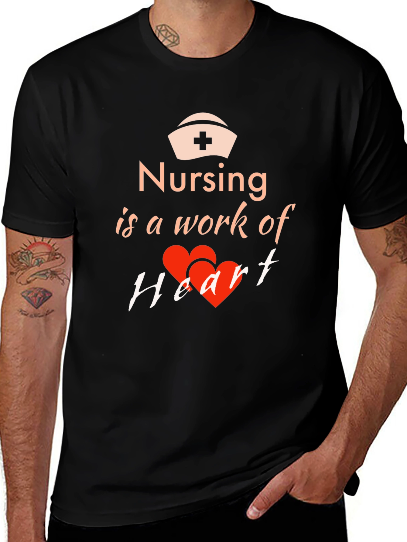 Nursing Is a Work of Heart T-Shirt