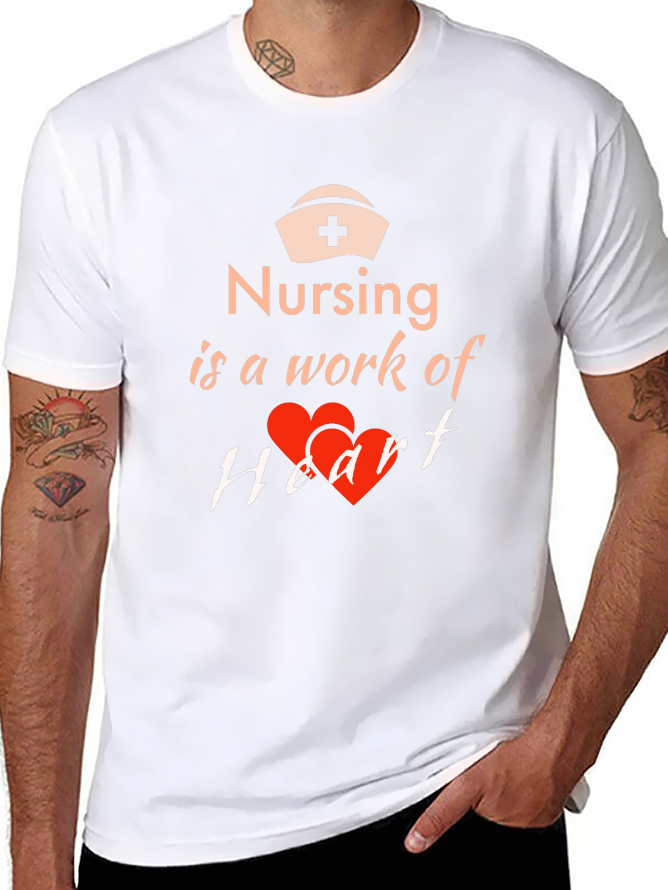 Nursing Is a Work of Heart T-Shirt