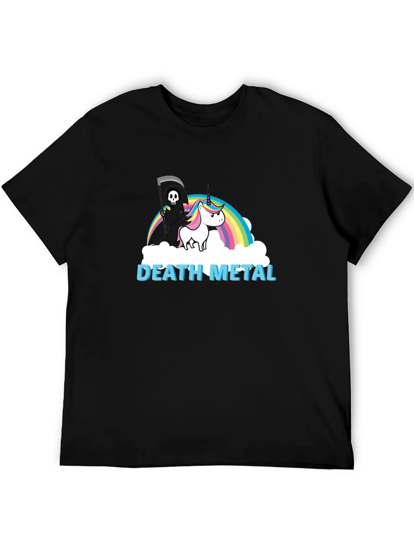 Death Metal Unicorn Graphic Tee