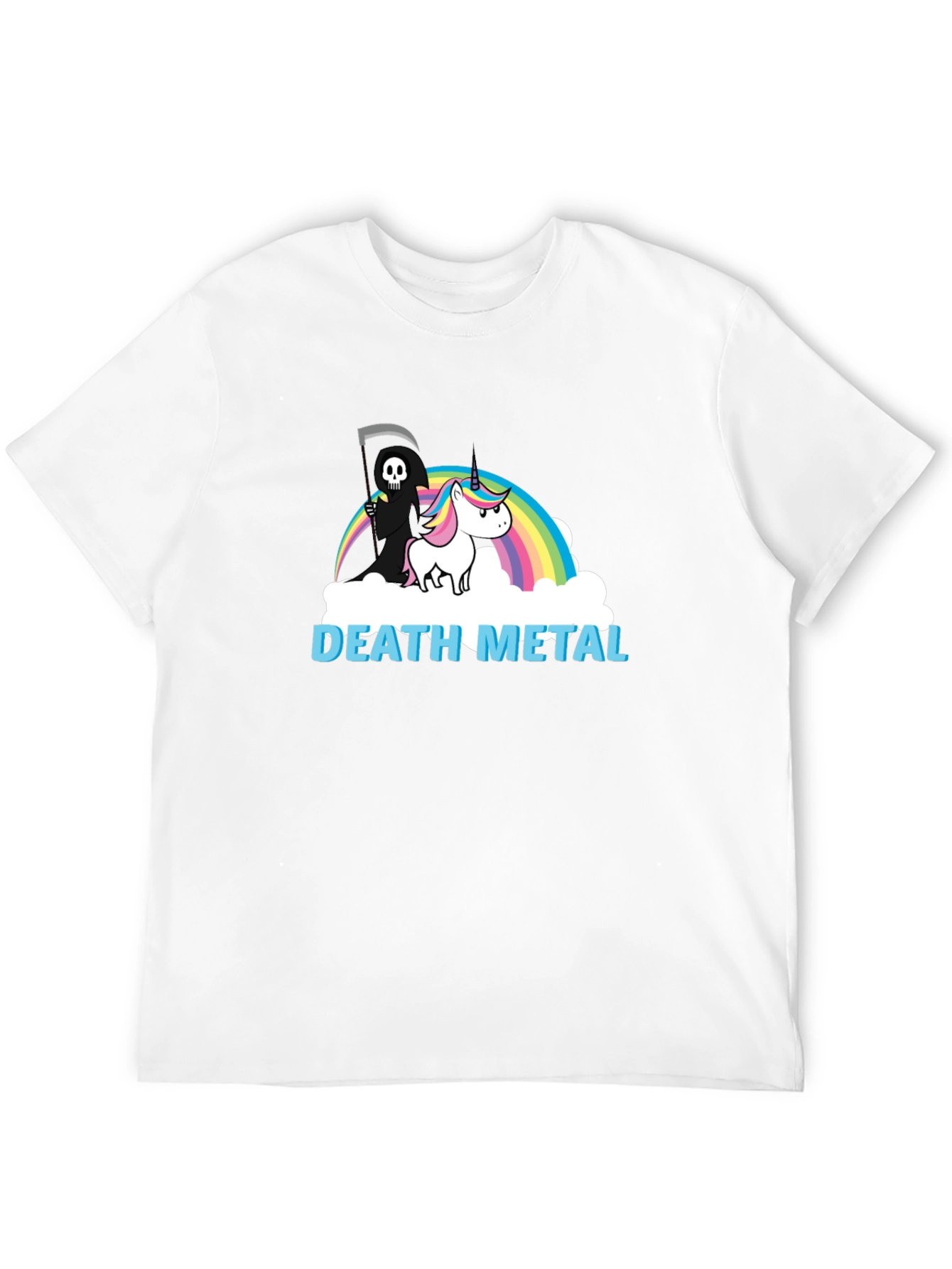 Death Metal Unicorn Graphic Tee