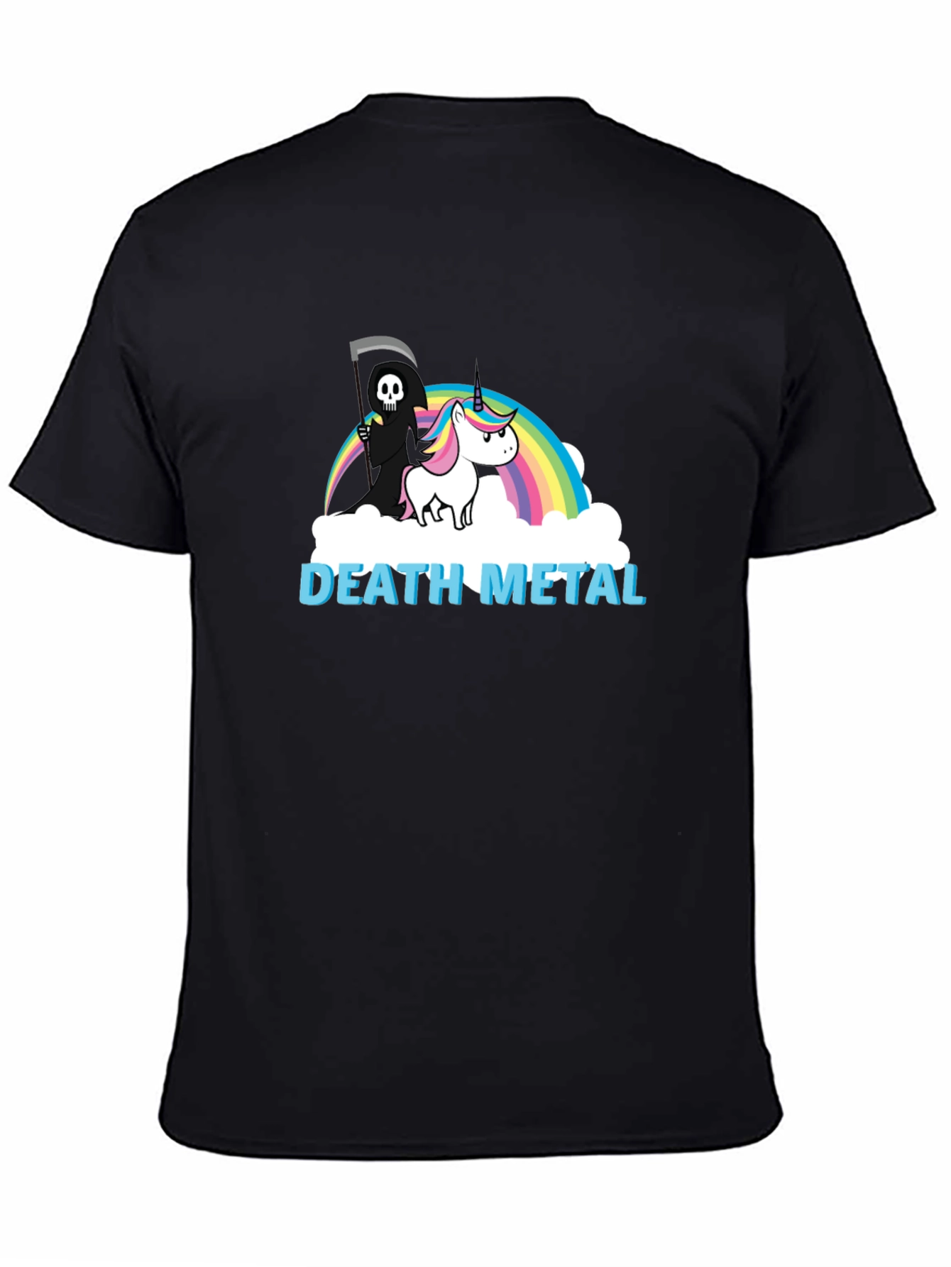 Death Metal Unicorn Graphic Tee