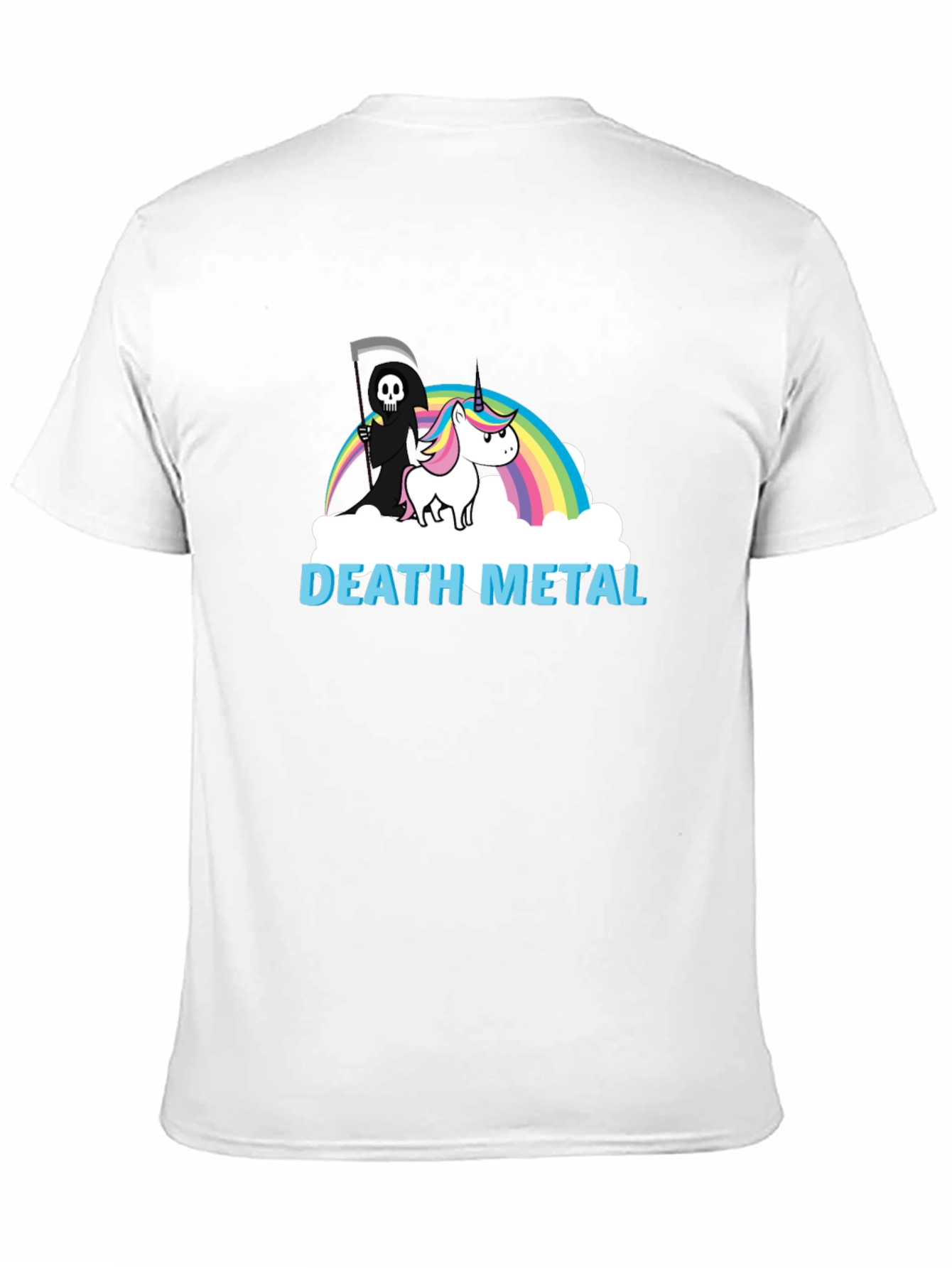 Death Metal Unicorn Graphic Tee