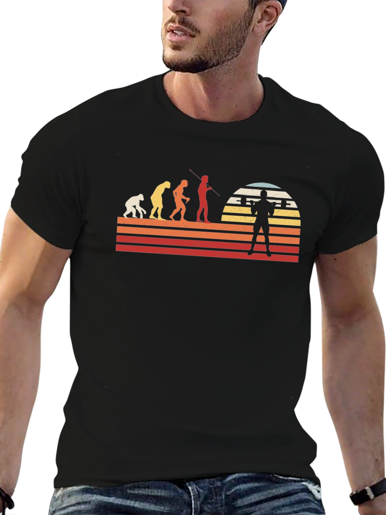 Evolution of Weightlifting Graphic T-Shirt