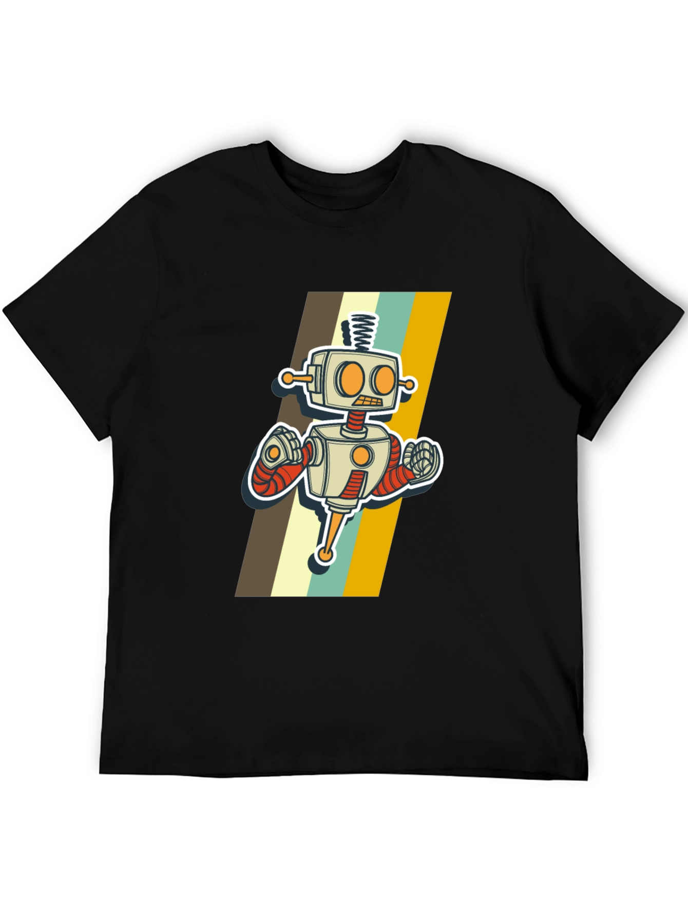 Retro Robot Graphic T-Shirt