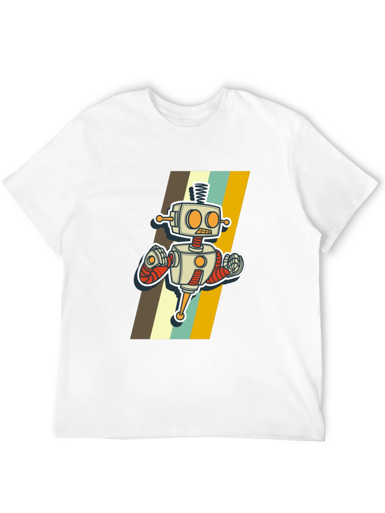 Retro Robot Graphic T-Shirt