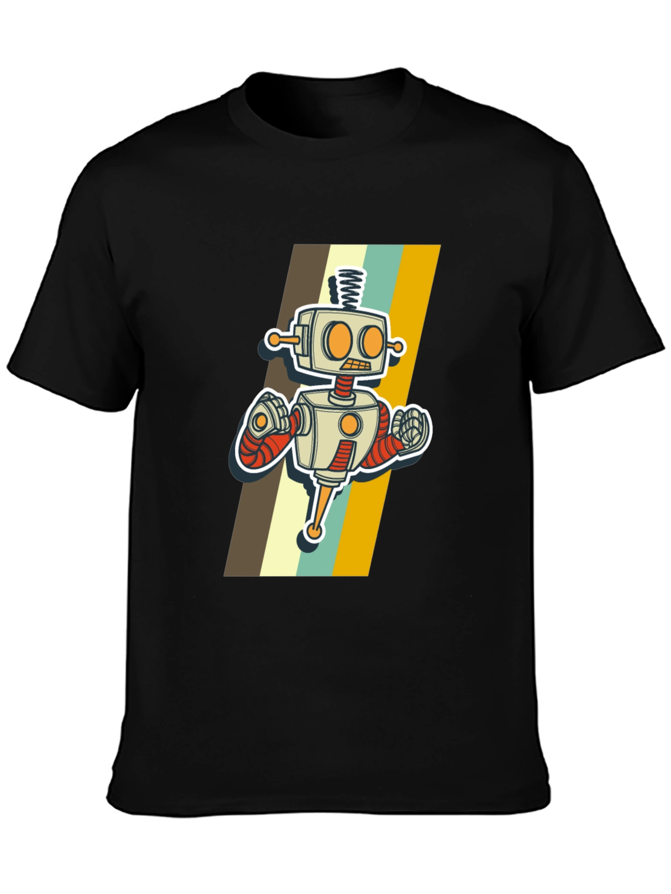 Retro Robot Graphic T-Shirt