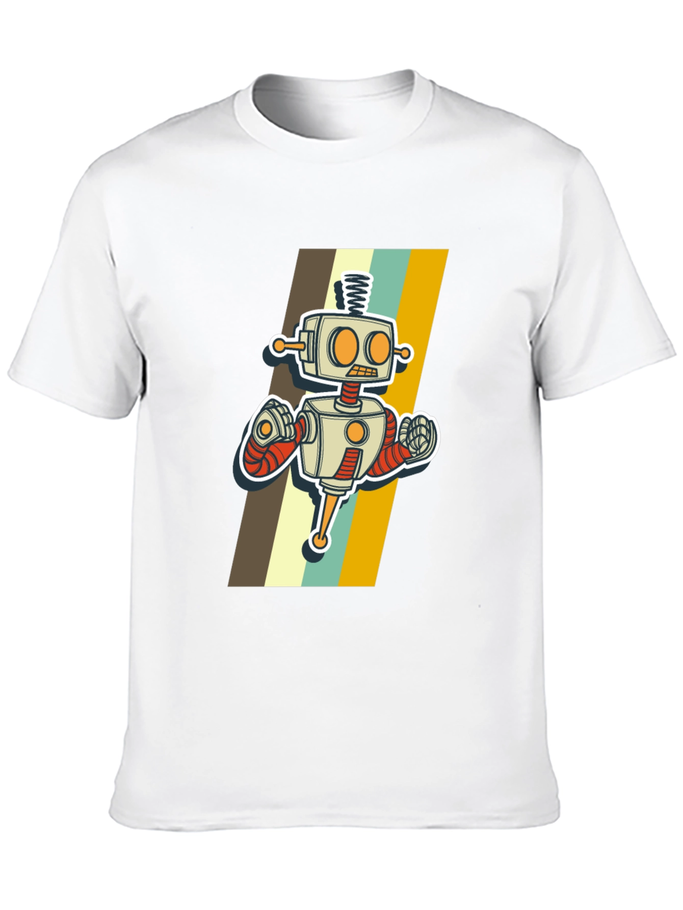 Retro Robot Graphic T-Shirt