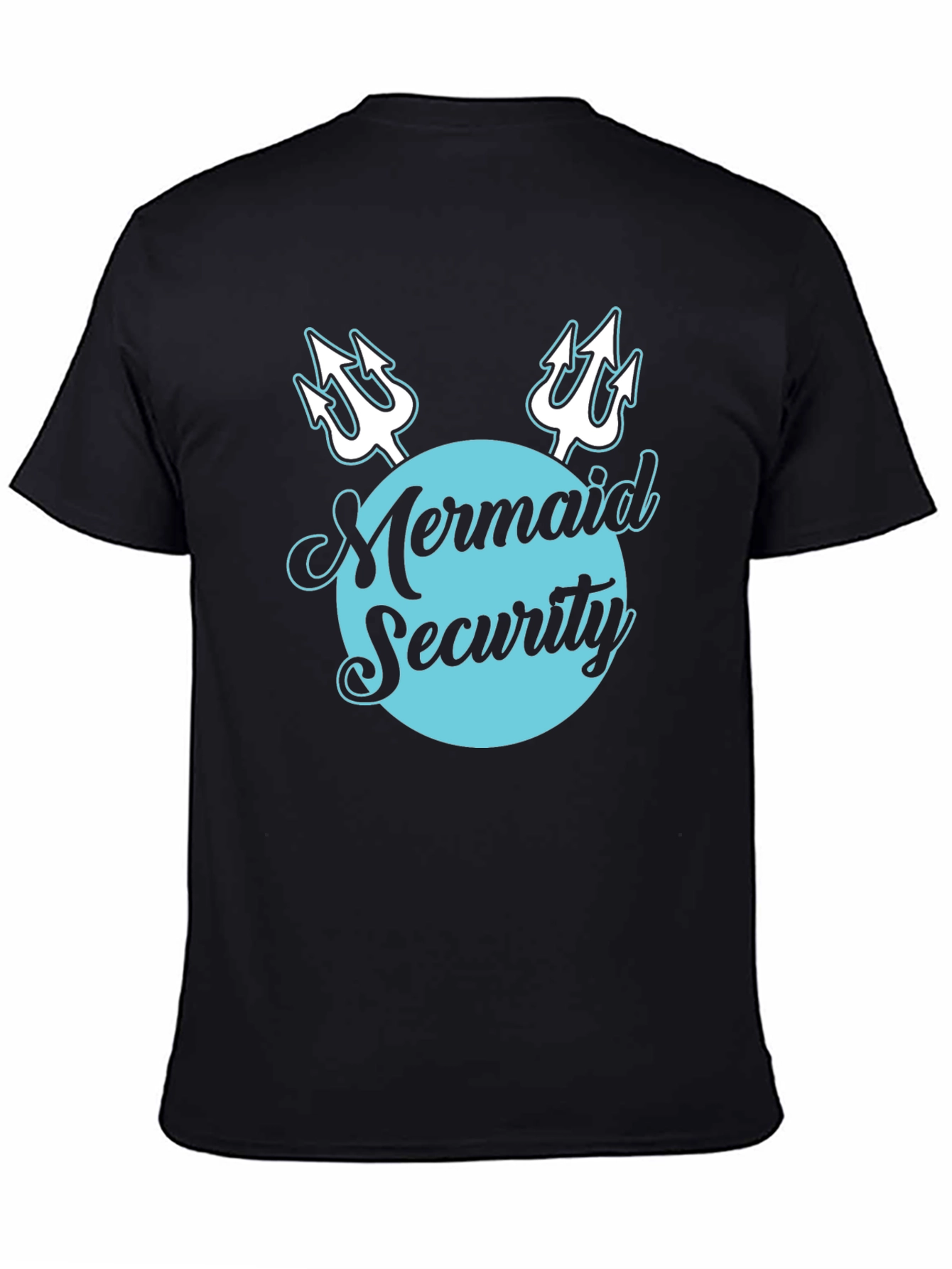 Mermaid Security Tee - Novelty Graphic T-Shirt
