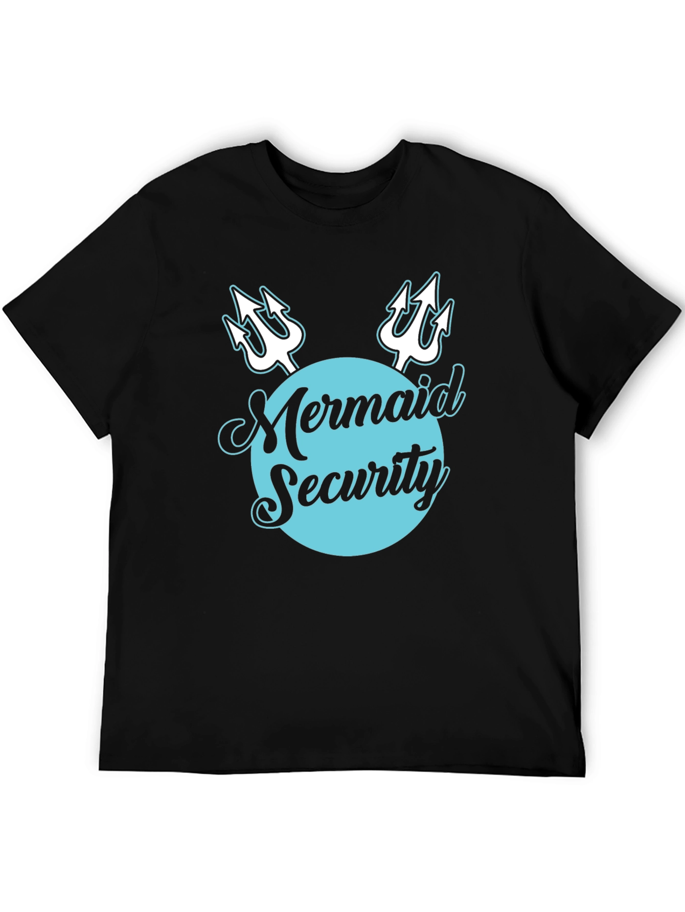 Mermaid Security Tee - Novelty Graphic T-Shirt