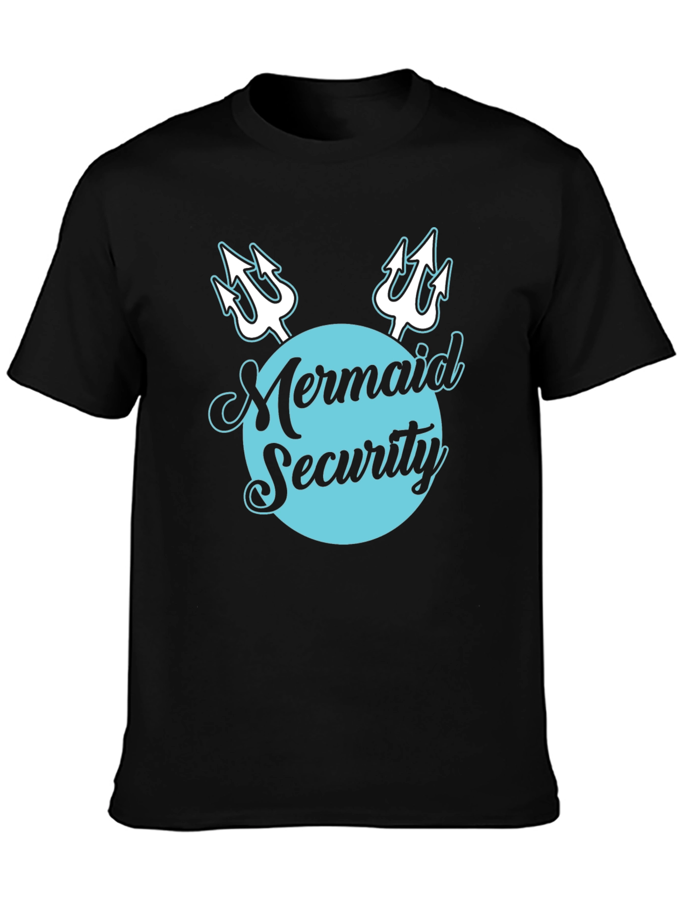 Mermaid Security Tee - Novelty Graphic T-Shirt