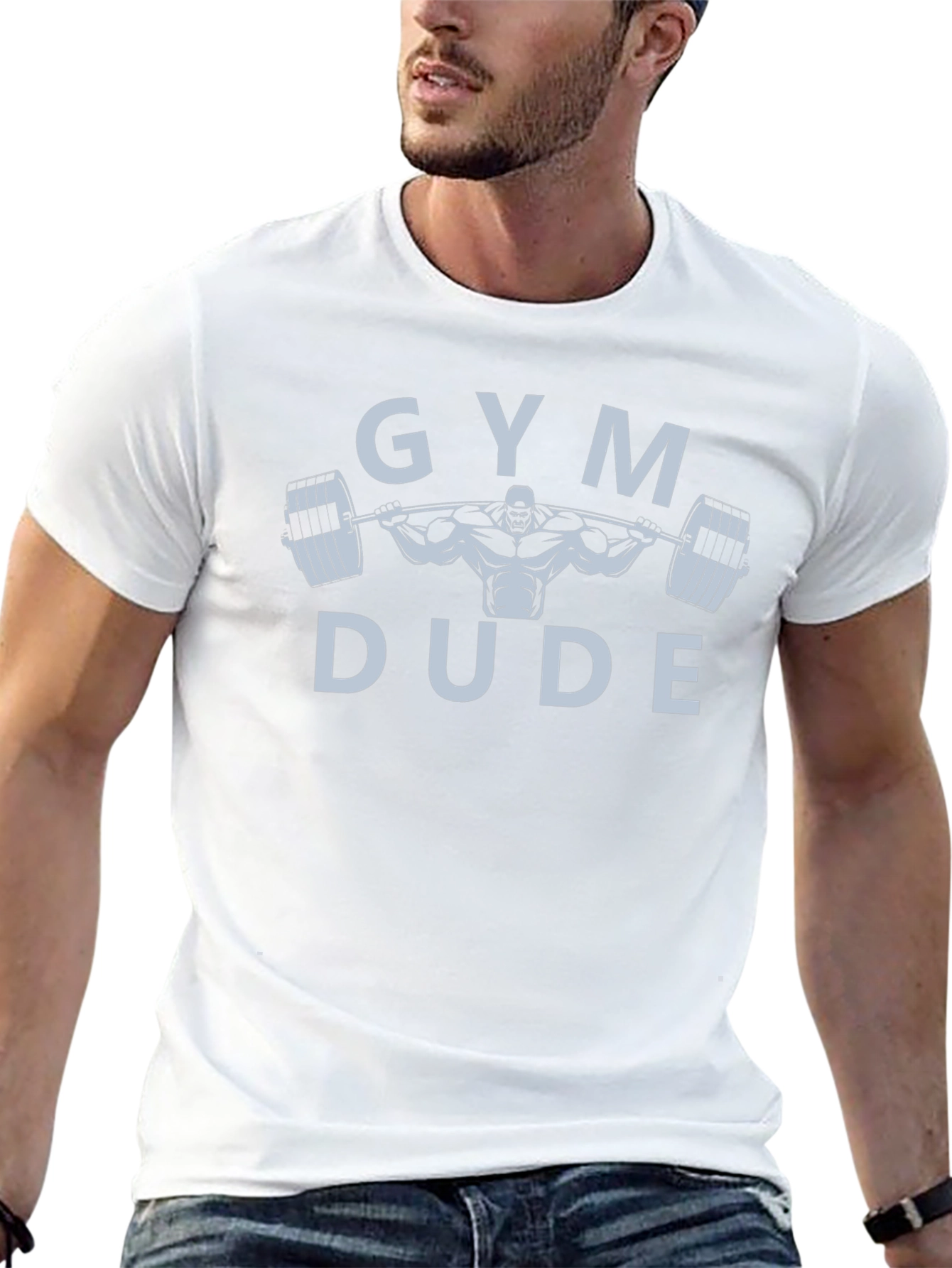 Gym Dude Graphic T-Shirt - Black