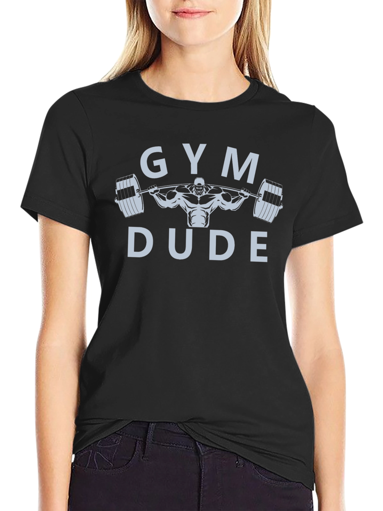 Gym Dude Graphic T-Shirt - Black
