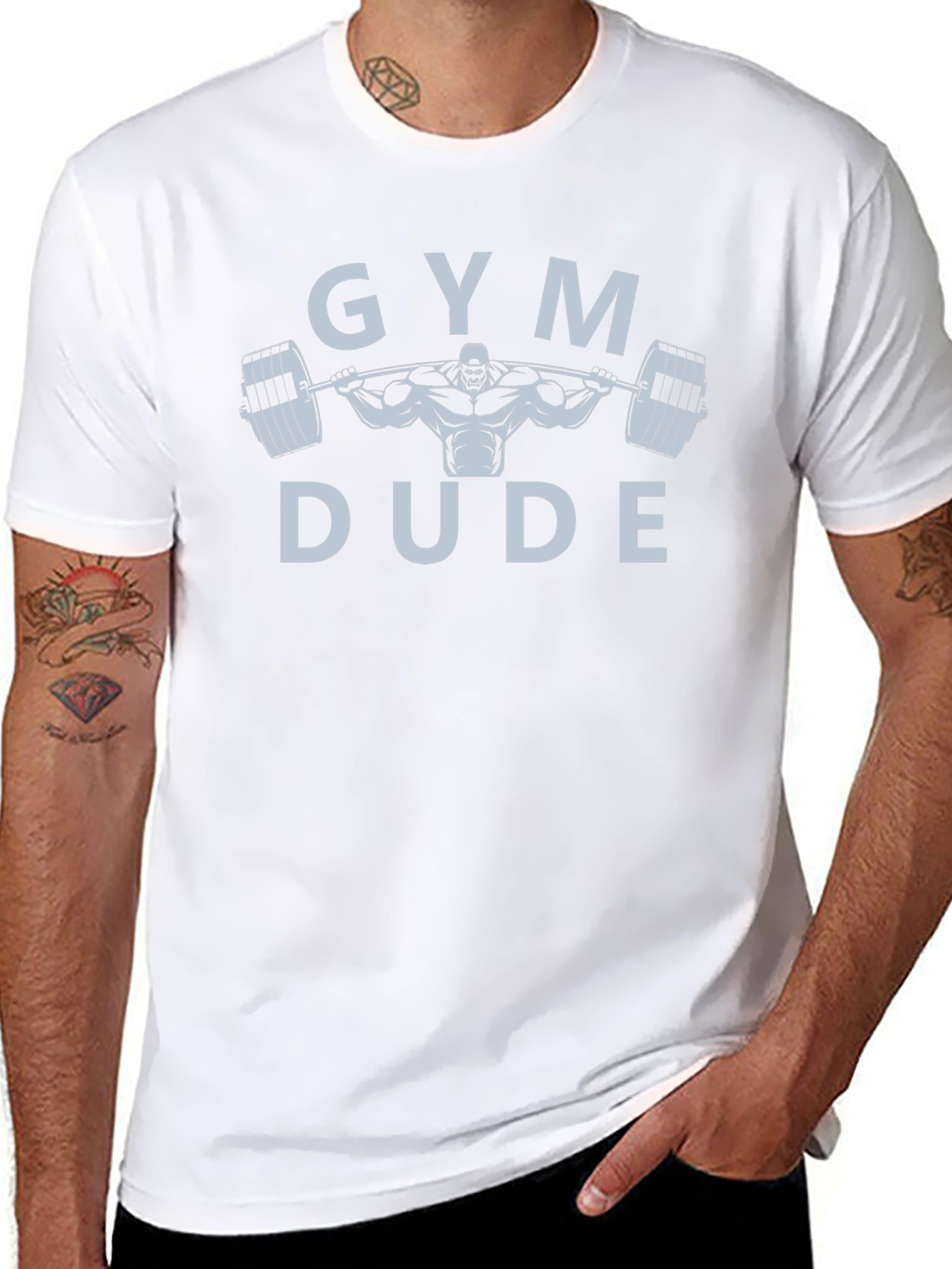Gym Dude Graphic T-Shirt - Black