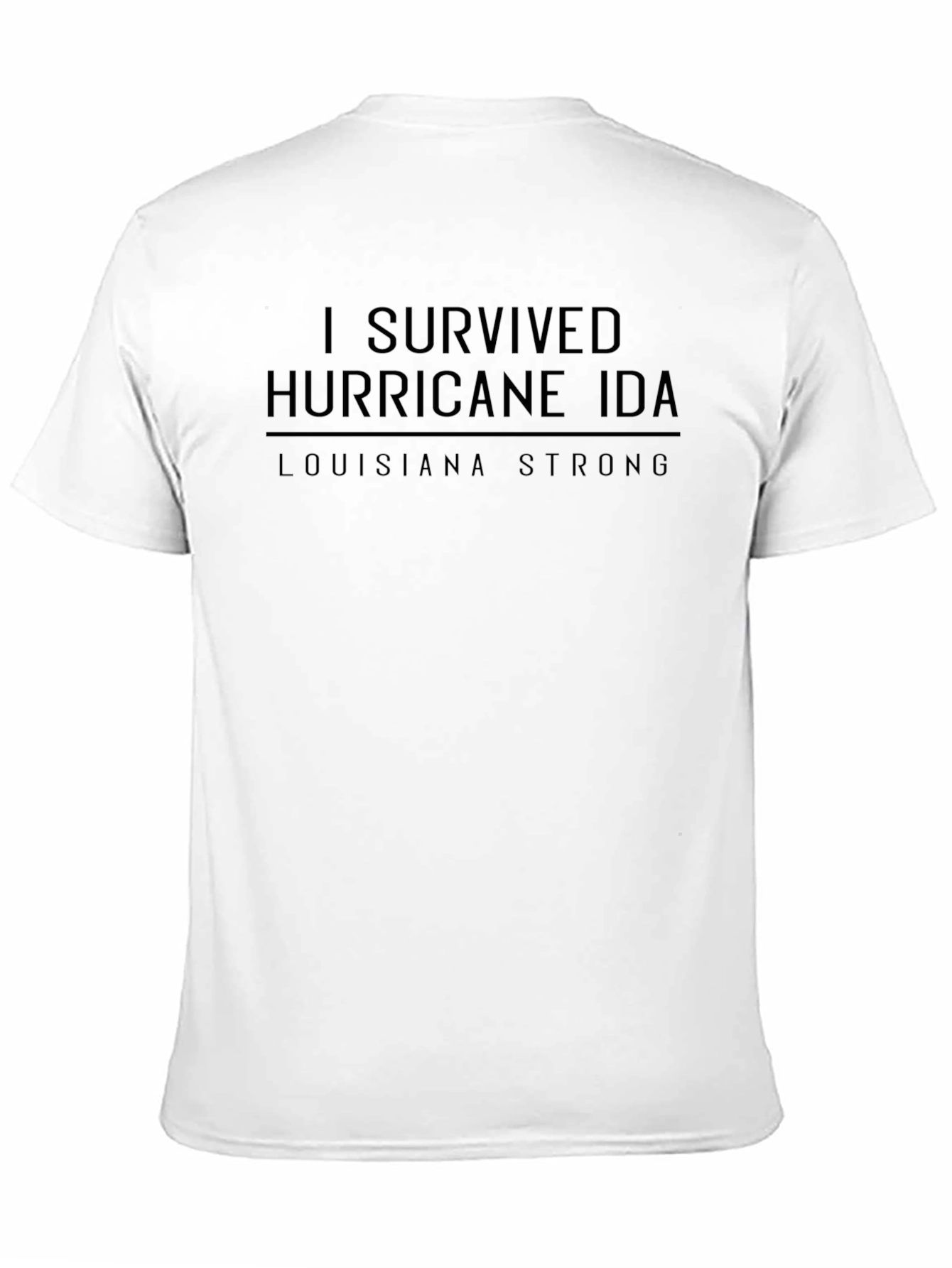 I Survived Hurricane IDA T-Shirt Louisiana Strong Black