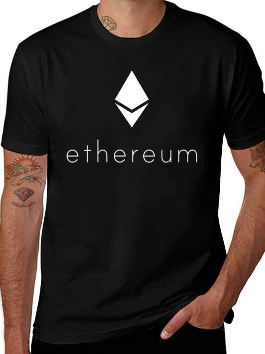 Ethereum Crypto Black T-Shirt - Modern Tech Style