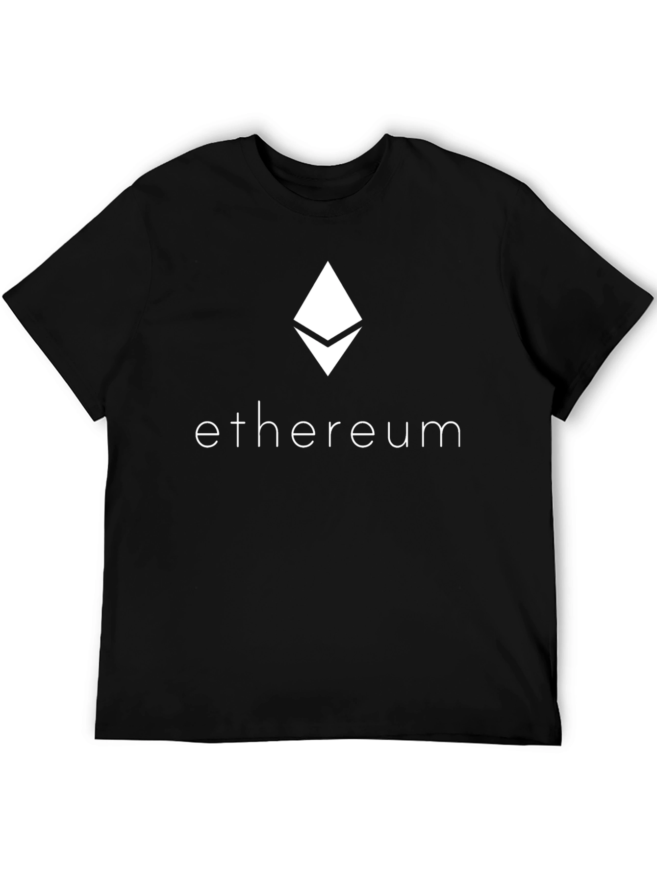 Ethereum Crypto Black T-Shirt - Modern Tech Style