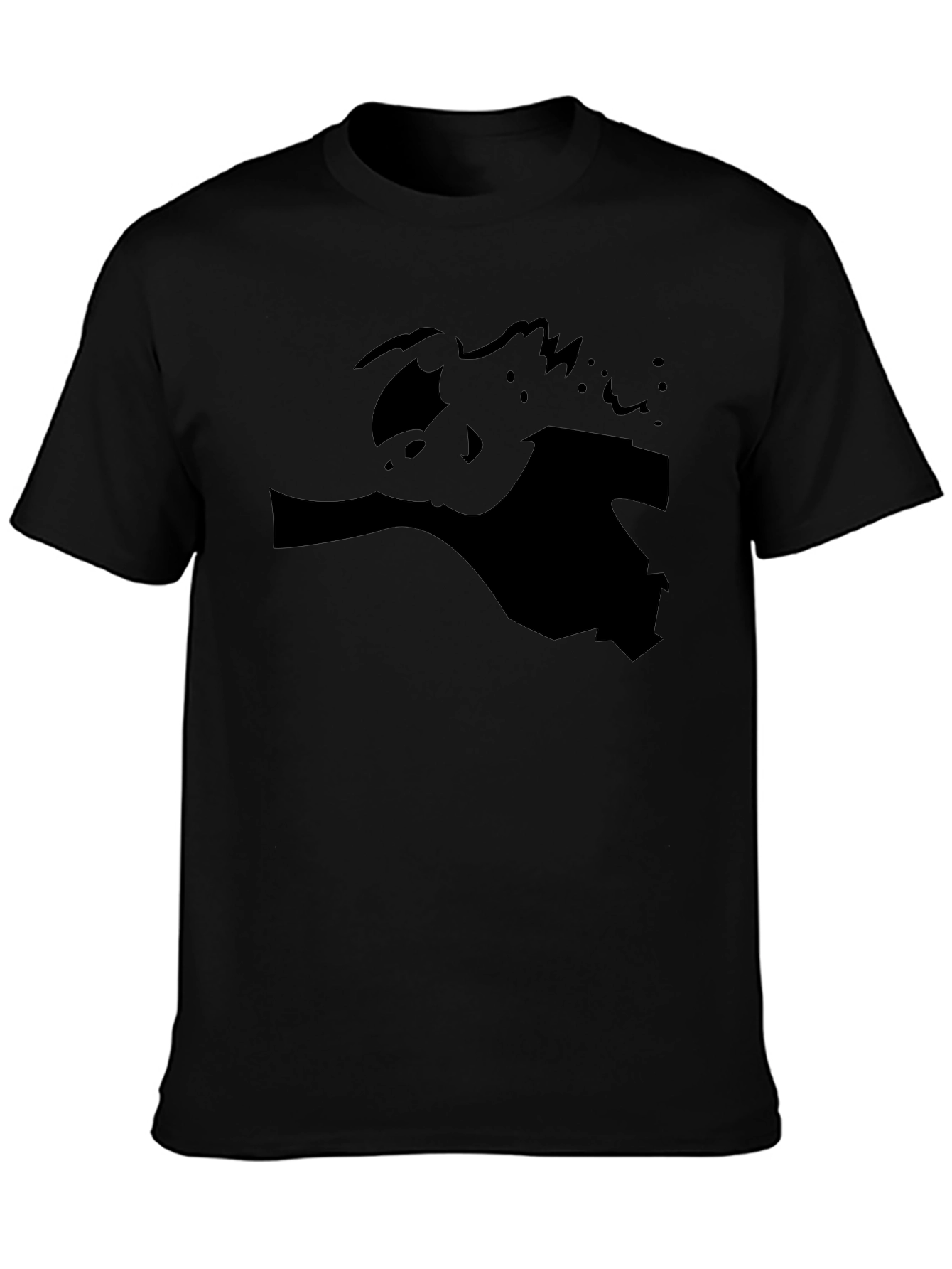 Dark Silhouette Graphic T-Shirt - Modern Casual Tee