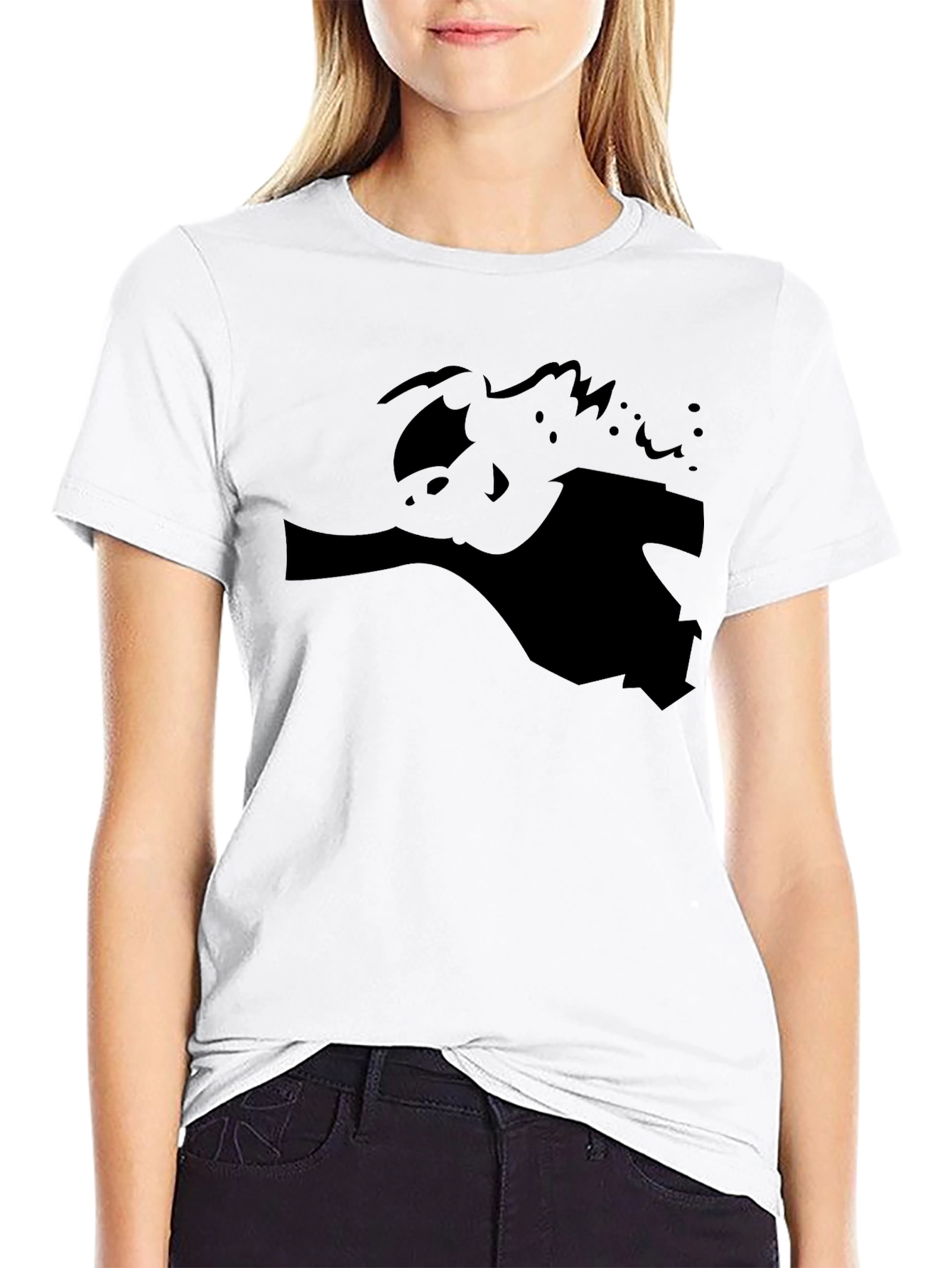 Dark Silhouette Graphic T-Shirt - Modern Casual Tee