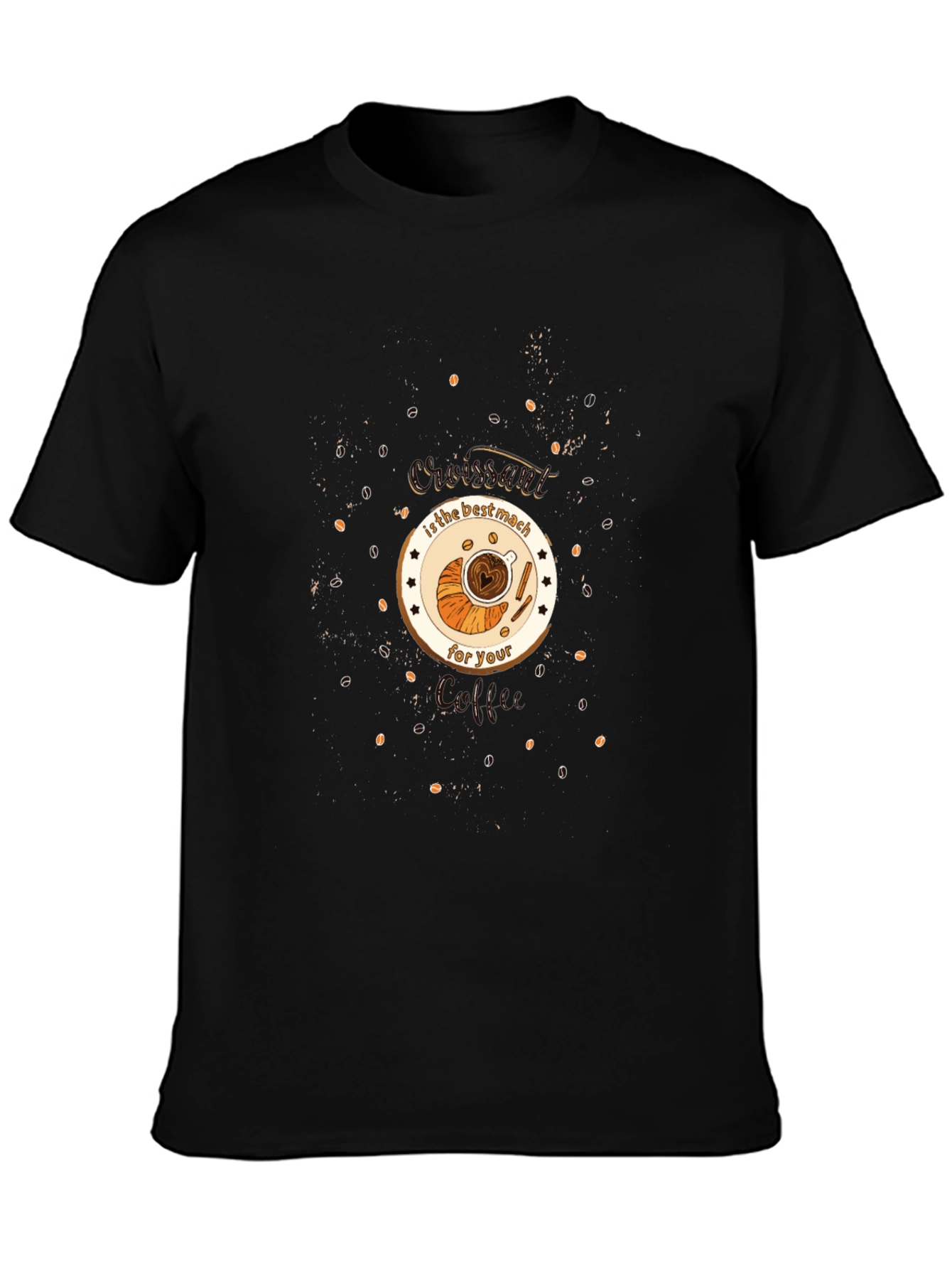 Croissant & Coffee Lovers T-Shirt