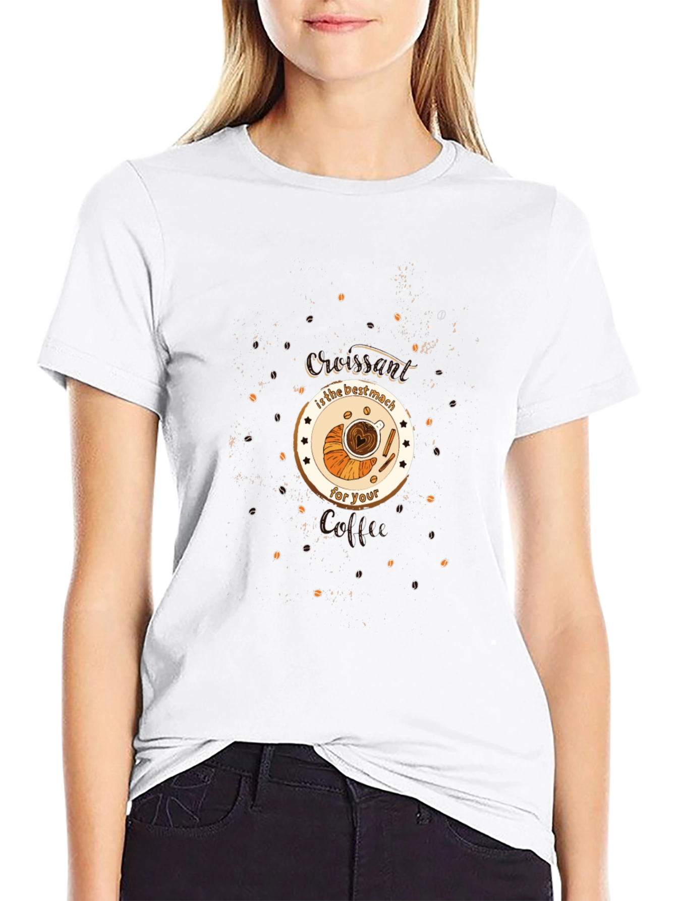 Croissant & Coffee Lovers T-Shirt